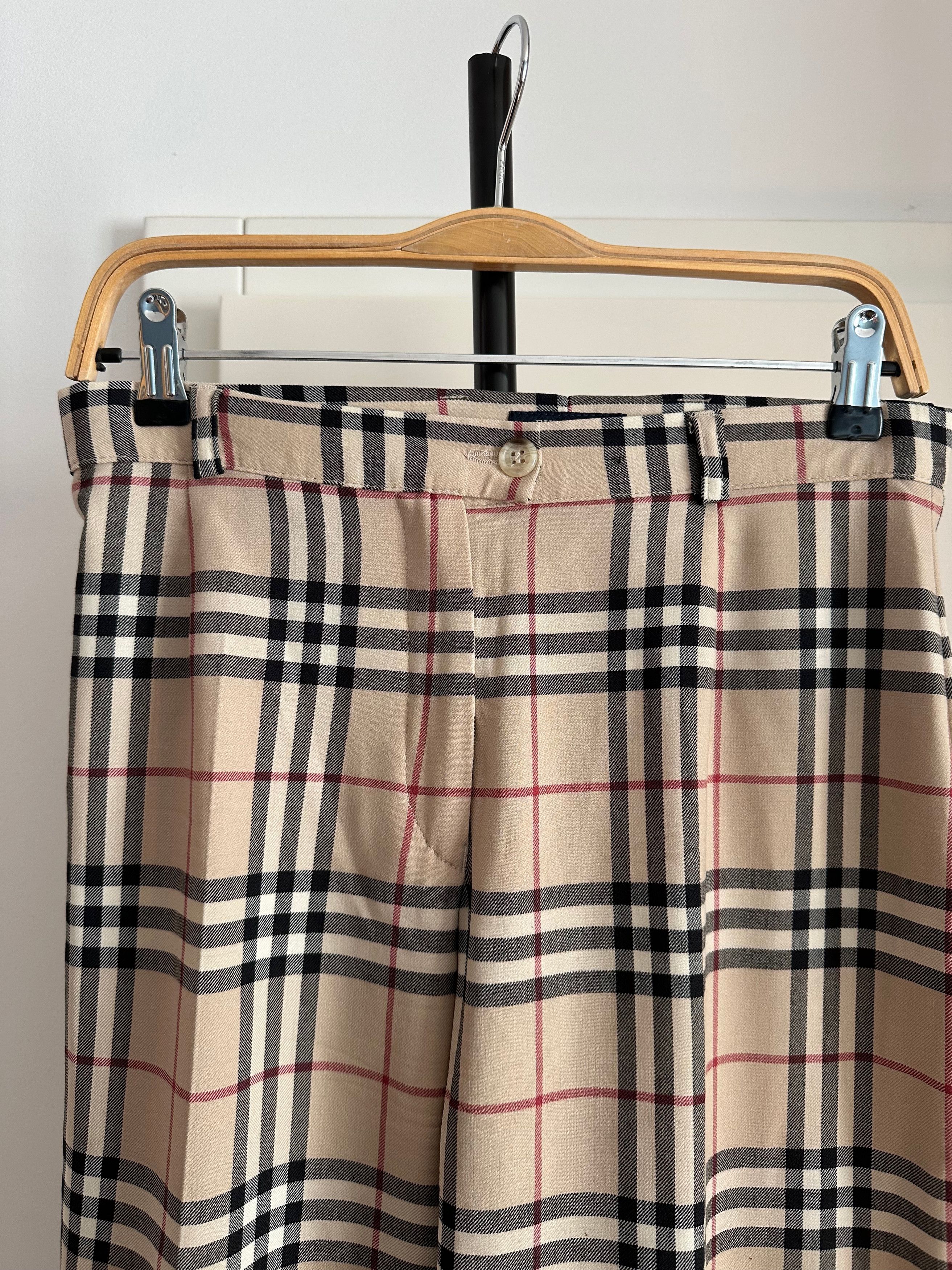 Burberry Vintage BURBERRY nova check plaid trousers wool pants Size 28" / US 6 / IT 42 - 4 Thumbnail