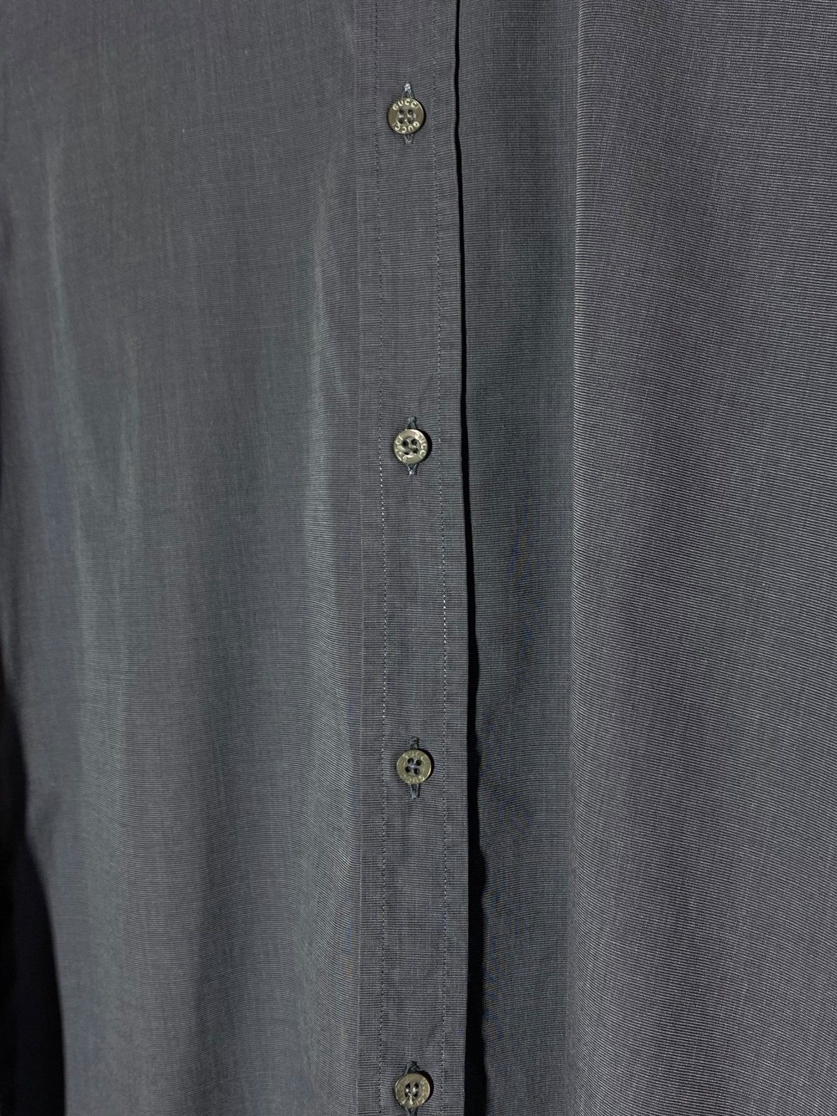Gucci Vintage Gucci Gray Button Up Dress Shirt Rare Size US M / EU 48-50 / 2 - 5 Thumbnail