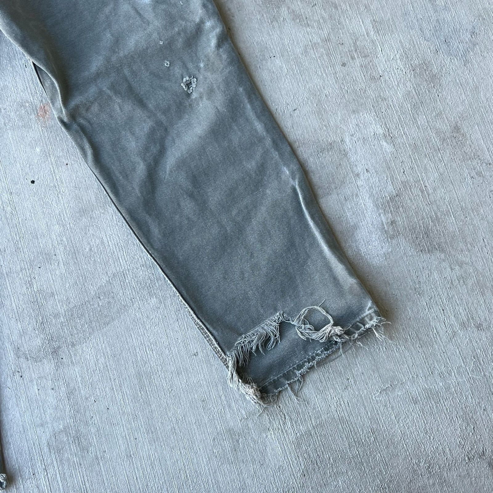 Carhartt × Vintage Carhartt faded green double knee work wear carpenter pants Size US 33 - 12 Thumbnail