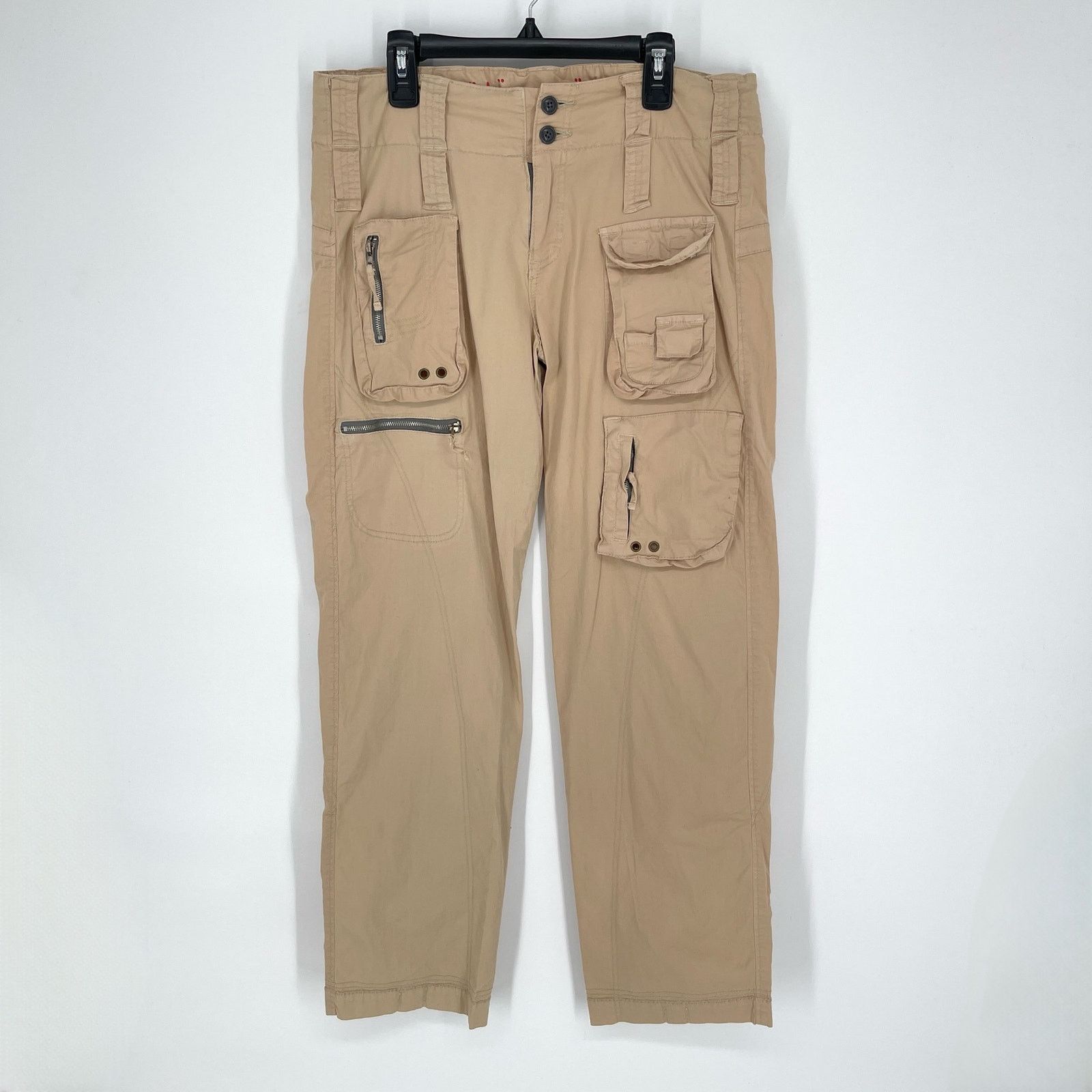 image of Pete & Greta By Johnny Was Y2K Cargo Pants New Size 6 Tan, Women's