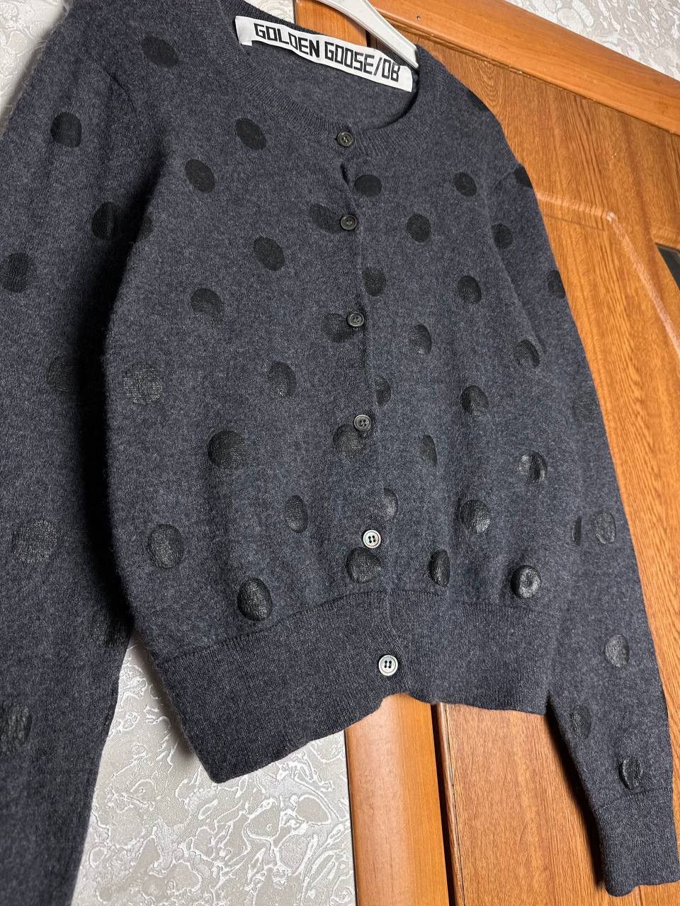 Golden Goose Golden Goose Deluxe Brand Wool Cropped Cardigan Polka Dot Size M / US 6-8 / IT 42-44 - 4 Thumbnail