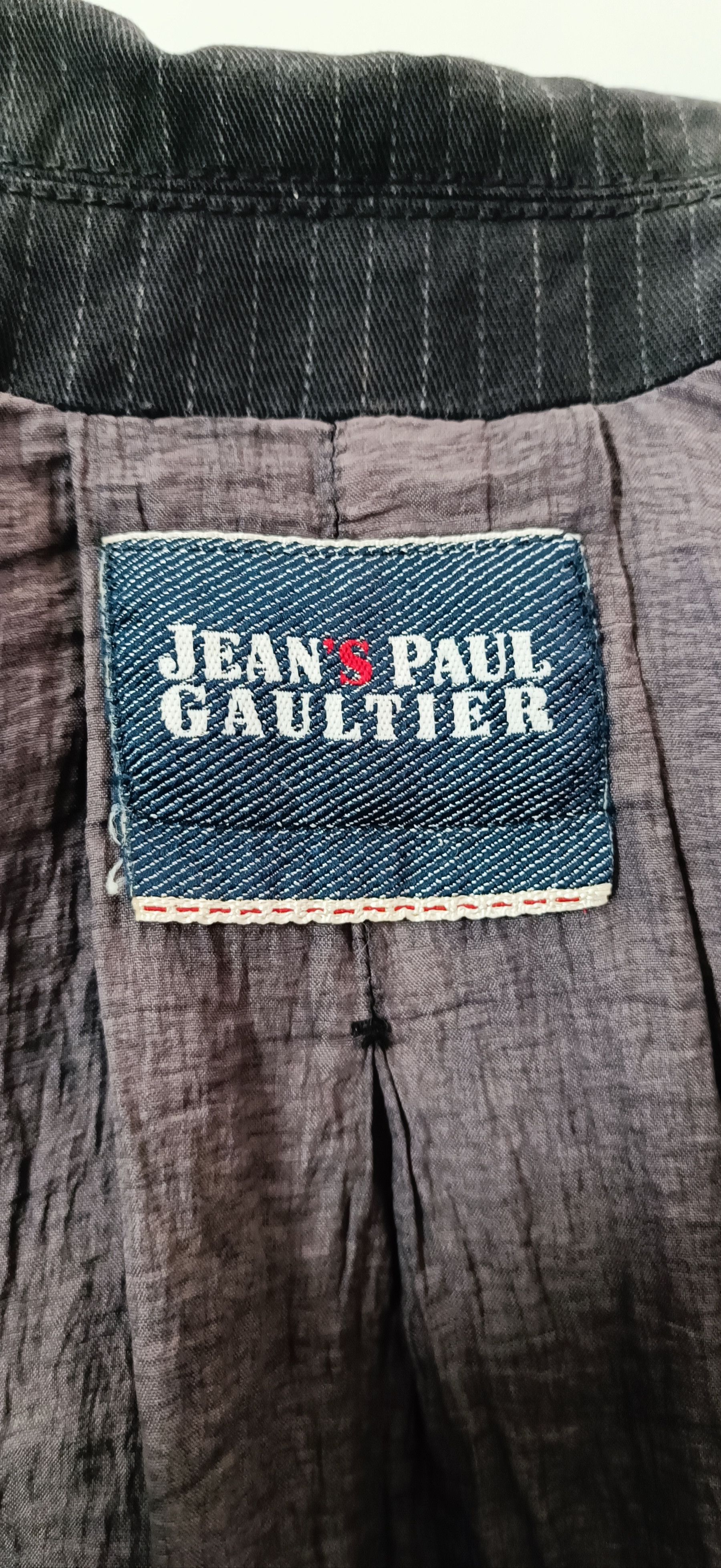 Jean Paul Gaultier Striped gray cotton jacket Size US S / EU 44-46 / 1 - 7 Thumbnail