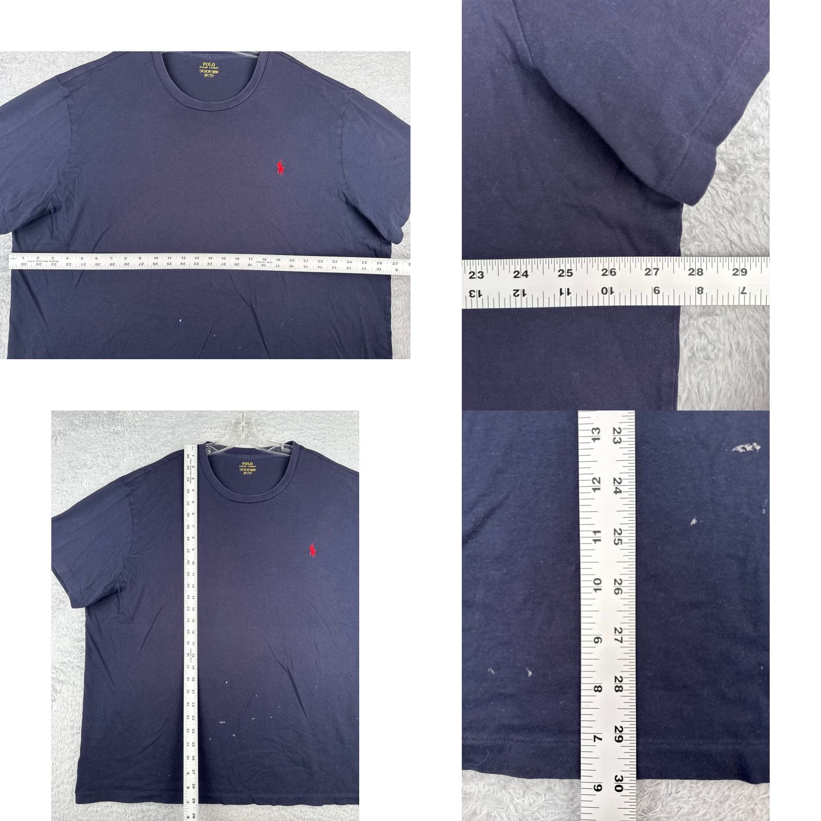 Ralph Lauren VINTAGE Ralph Lauren Polo Shirt Men Big & Tall XL XL Blue 100% Cotton Crew Neck; Short Sleeve, Jersey, Embroidered Logo, Button, Read Sold As Is Size US XXL / EU 58 / 5 - 8 Thumbnail