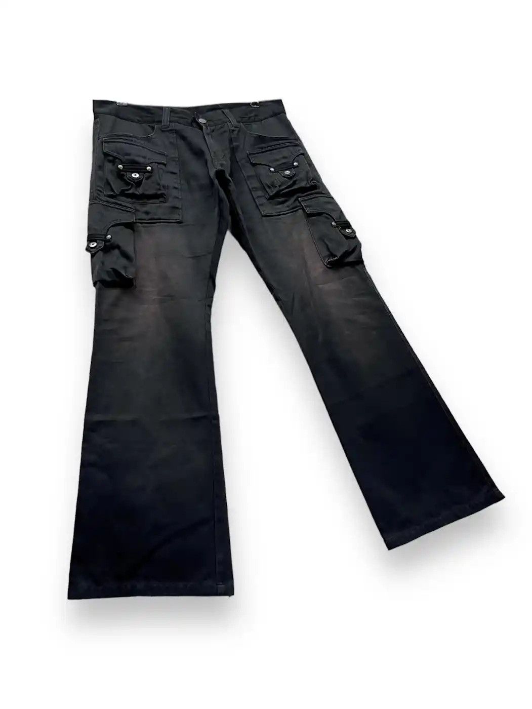 Tornado Mart × Vintage Vintage TORNADO MART Rusty Black Bush Cargo Minimalist Flare Size US 32 / EU 48 - 2 Thumbnail