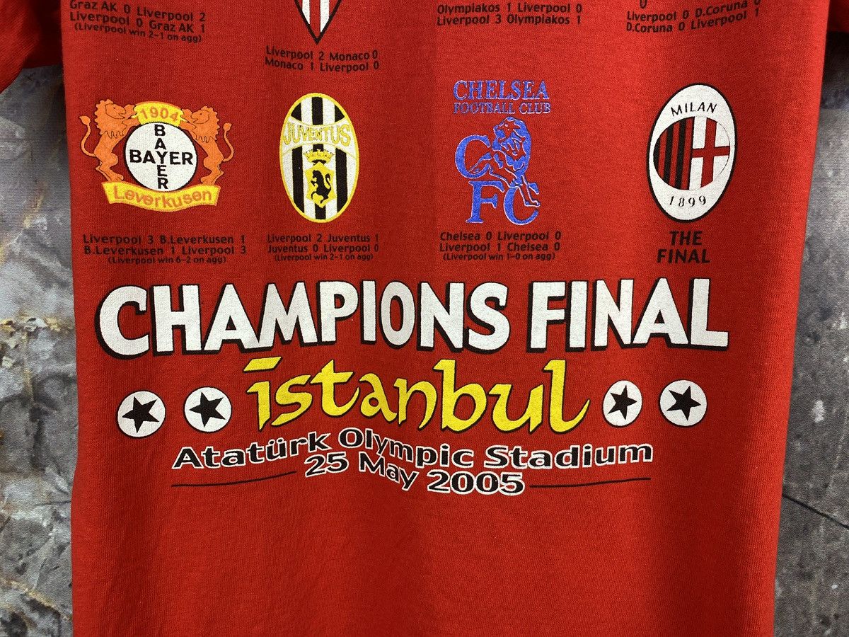 Vintage Soccer T-Shirt Liverpool Milan Final Istanbul 2005 Football Size US M / EU 48-50 / 2 - 12 Thumbnail