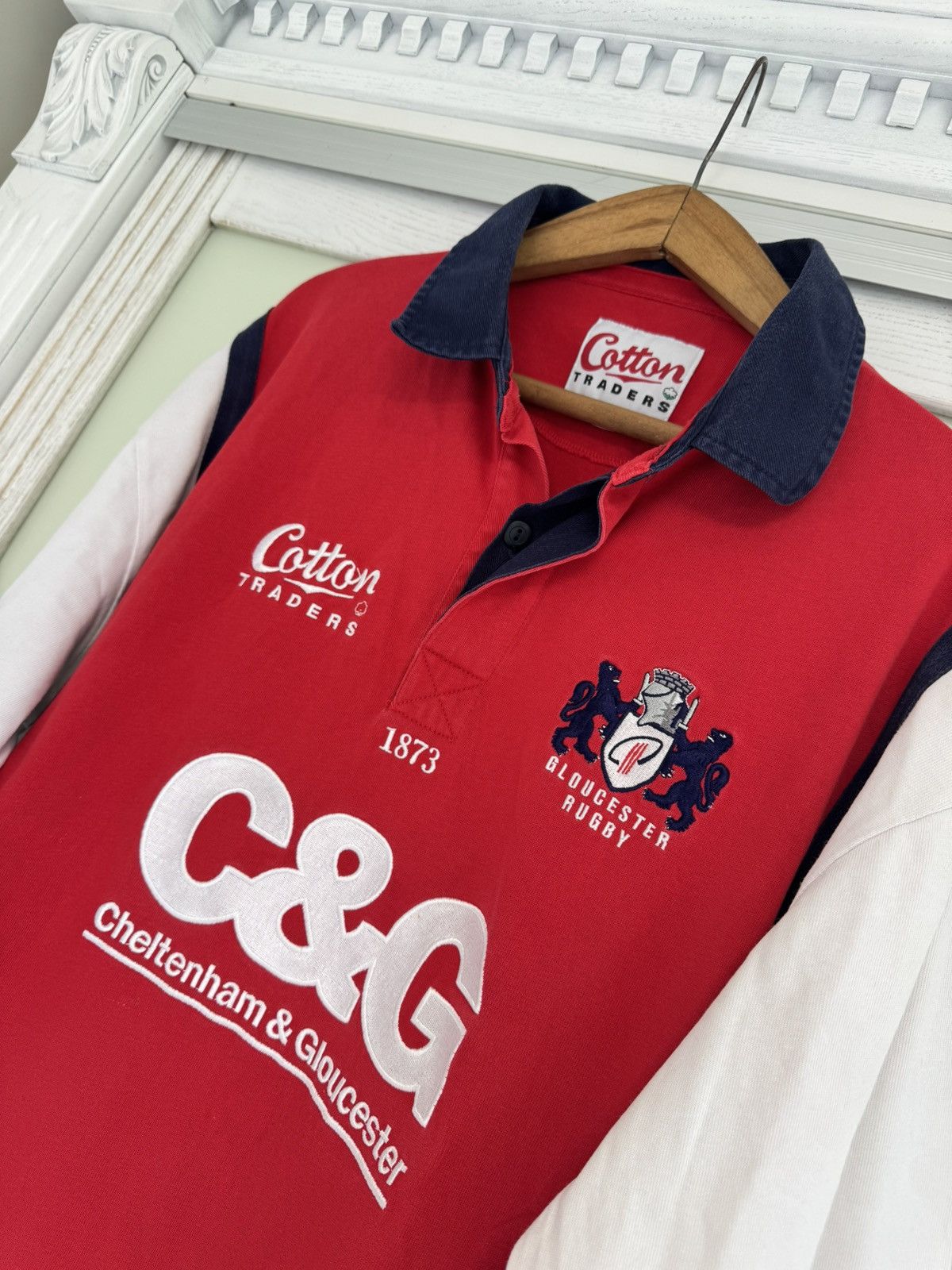 Cotton Traders Vintage Gloucester 2005 Home Rugby Jersey Kit Shirt Size US XXL / EU 58 / 5 - 7 Thumbnail