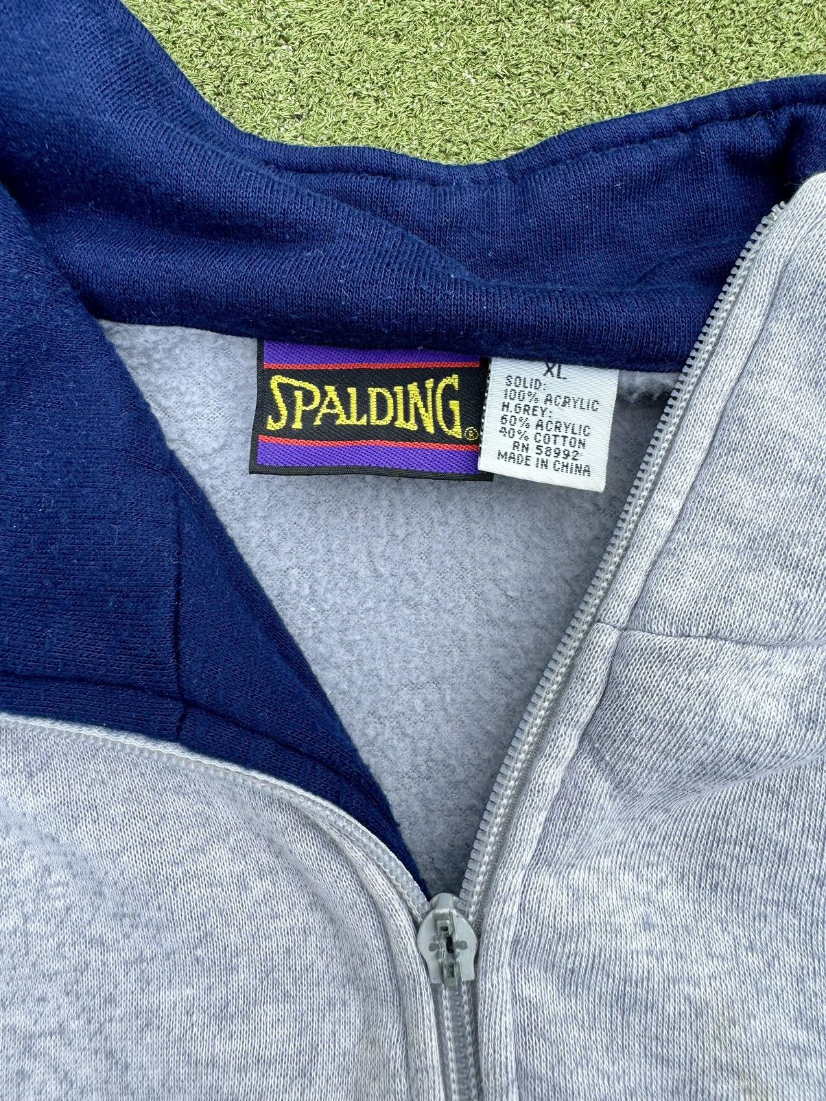 Spalding × Vintage Vintage 90’s Spalding Retro Sweater Sweatshirt Track Jacket Size US XL / EU 56 / 4 - 6 Thumbnail