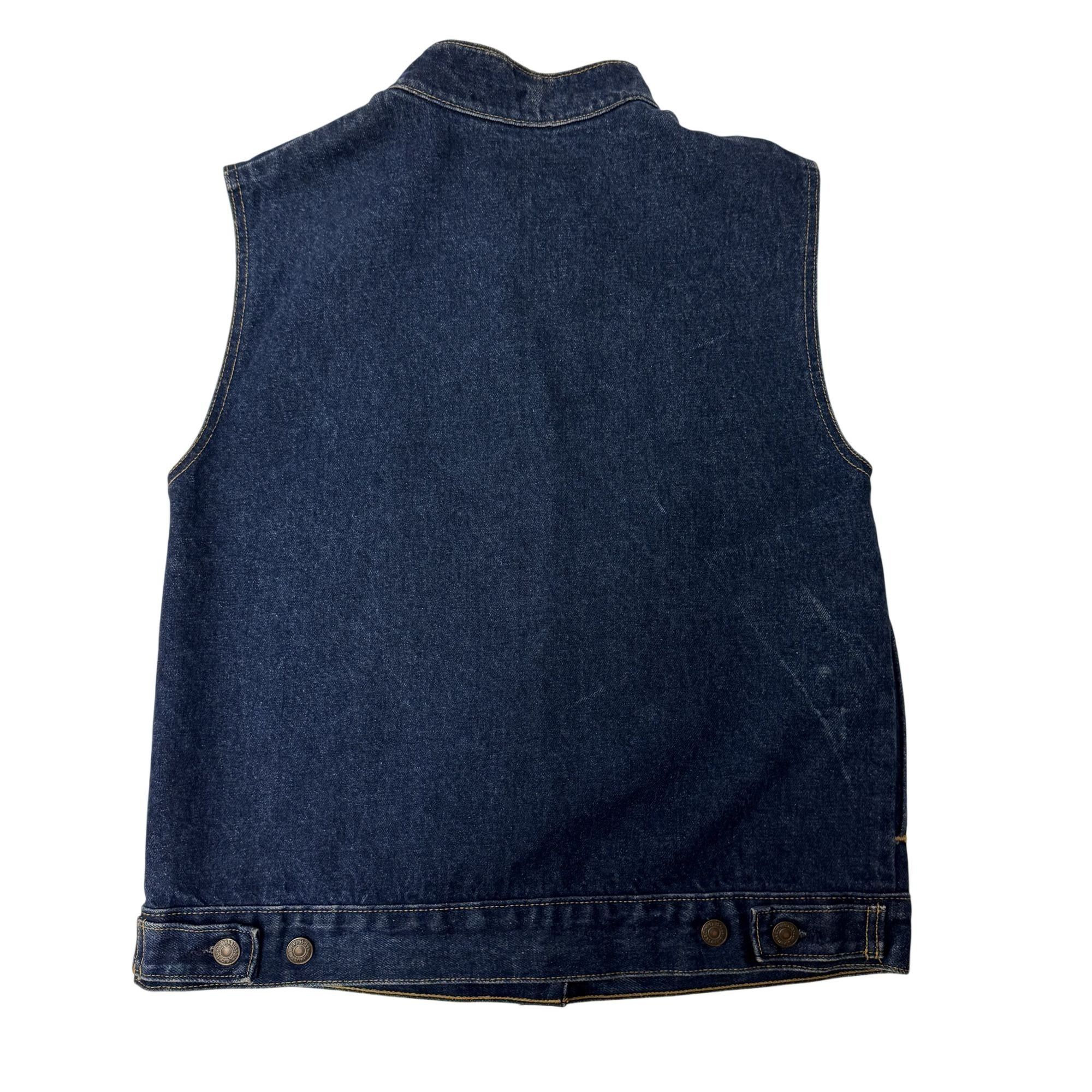 Levi's Vtg Levis INDIGO Blue Jean Jacket ROCKER Denim Vest Size S / US 4 / IT 40 - 4 Thumbnail