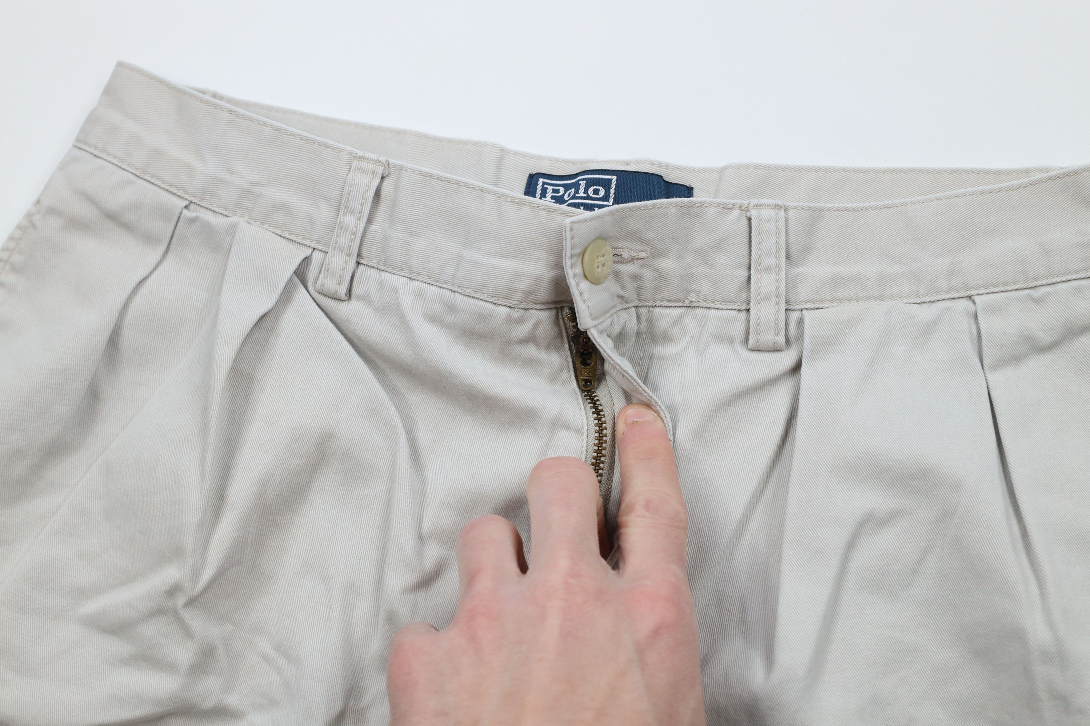 Ralph Lauren × Vintage Vintage 90s Ralph Lauren Above Knee Chino Shorts Cotton Size US 32 / EU 48 - 5 Thumbnail