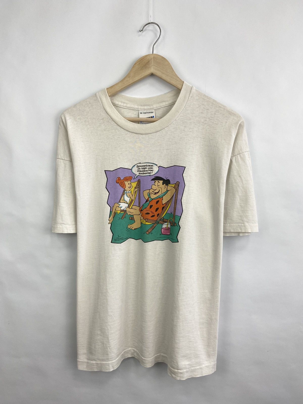 Cartoon Network 🇺🇸 Vintage 1997 The Flintstones Retro T-Shirt Rare Hype Y2K Size US XL / EU 56 / 4 - 3 Thumbnail