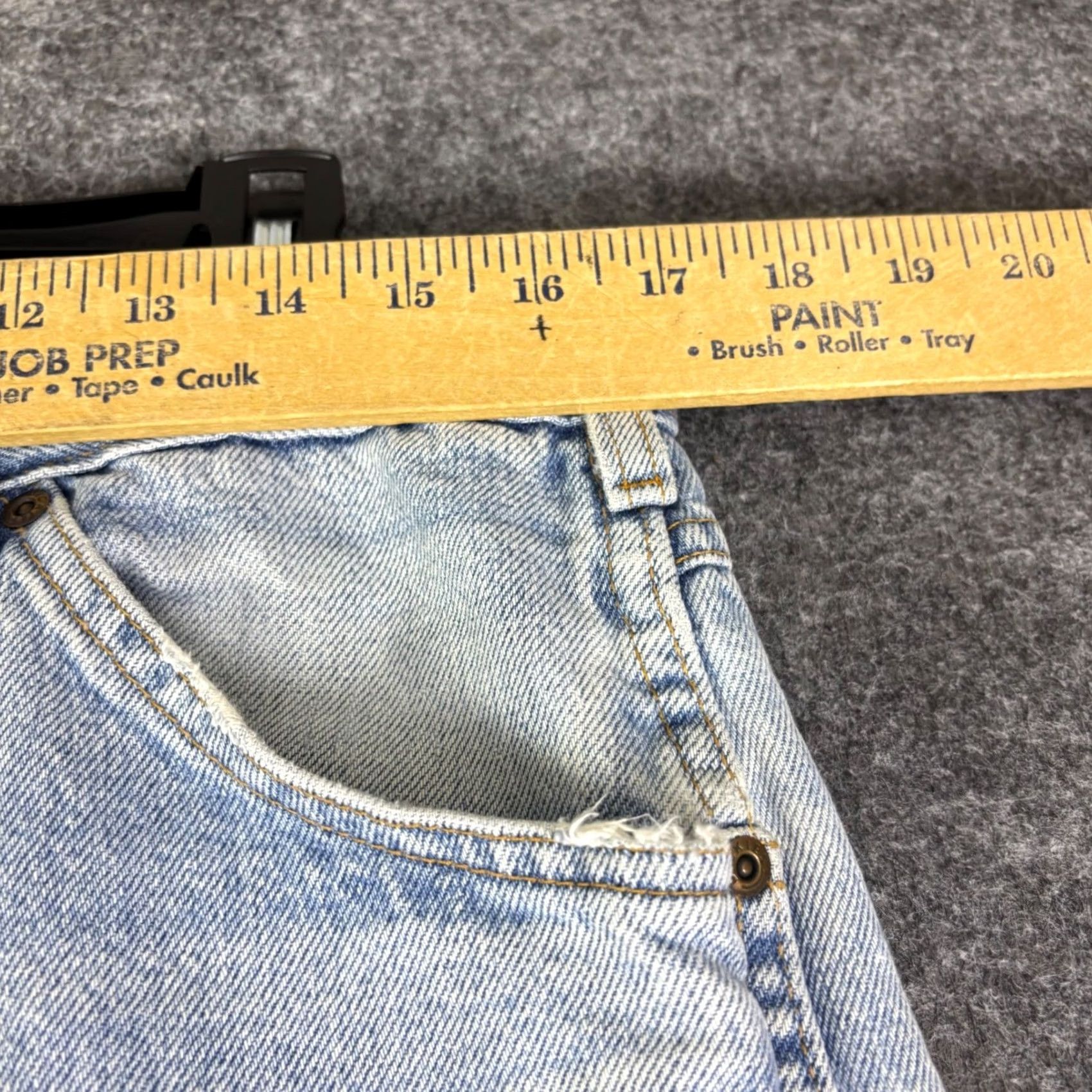 Dickies VINTAGE Dickies Mens Light Wash Thrashed Distressed Straight Leg Denim Jeans 36x30 Size US 36 / EU 52 - 5 Thumbnail
