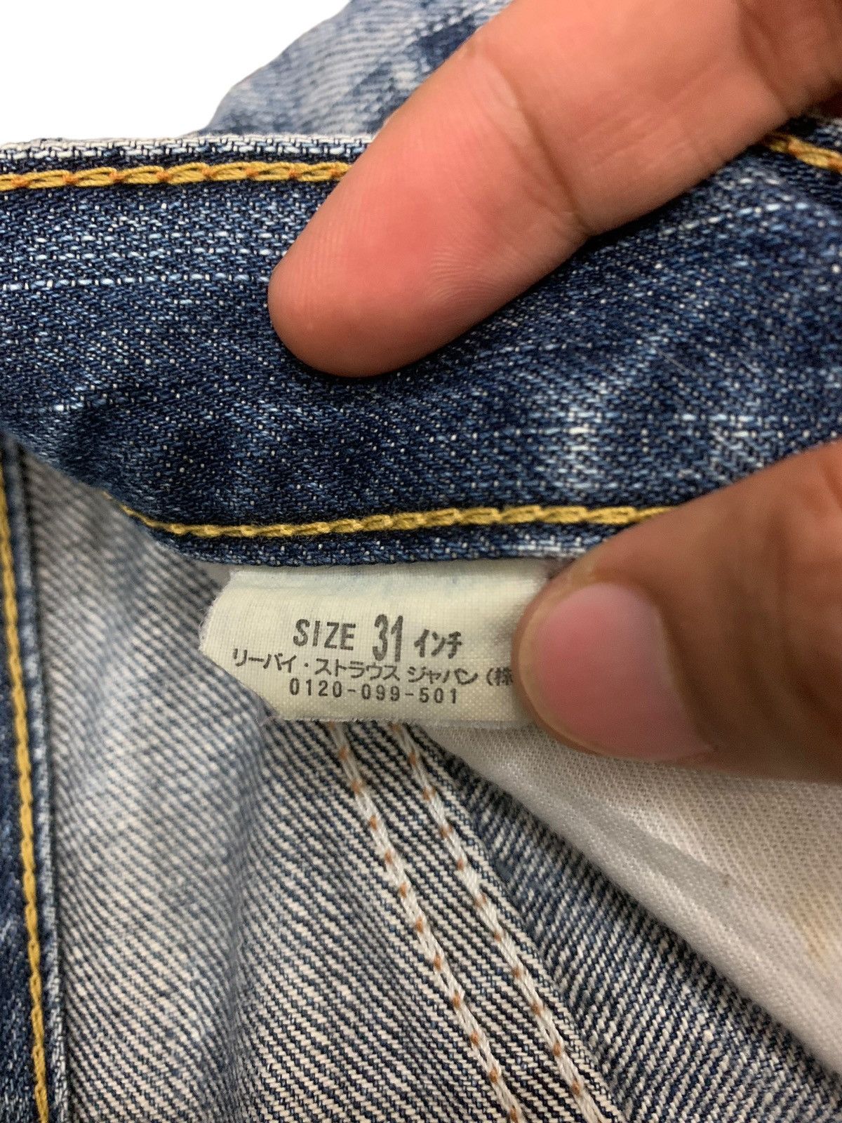 Levi's Levis 703 Distressed Paint Marks Denim Pants (AB36) Size US 30 / EU 46 - 18 Thumbnail