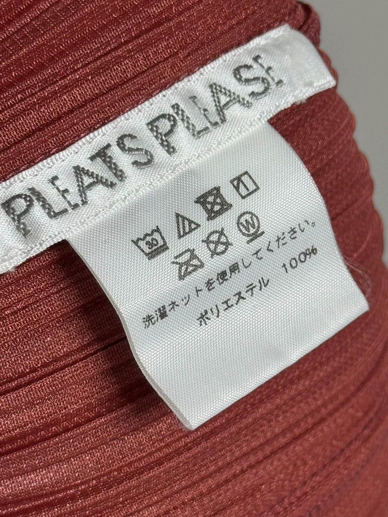 Issey Miyake Issey Miyake size:3 Brick-red pleated top Size S / US 4 / IT 40 - 3 Thumbnail