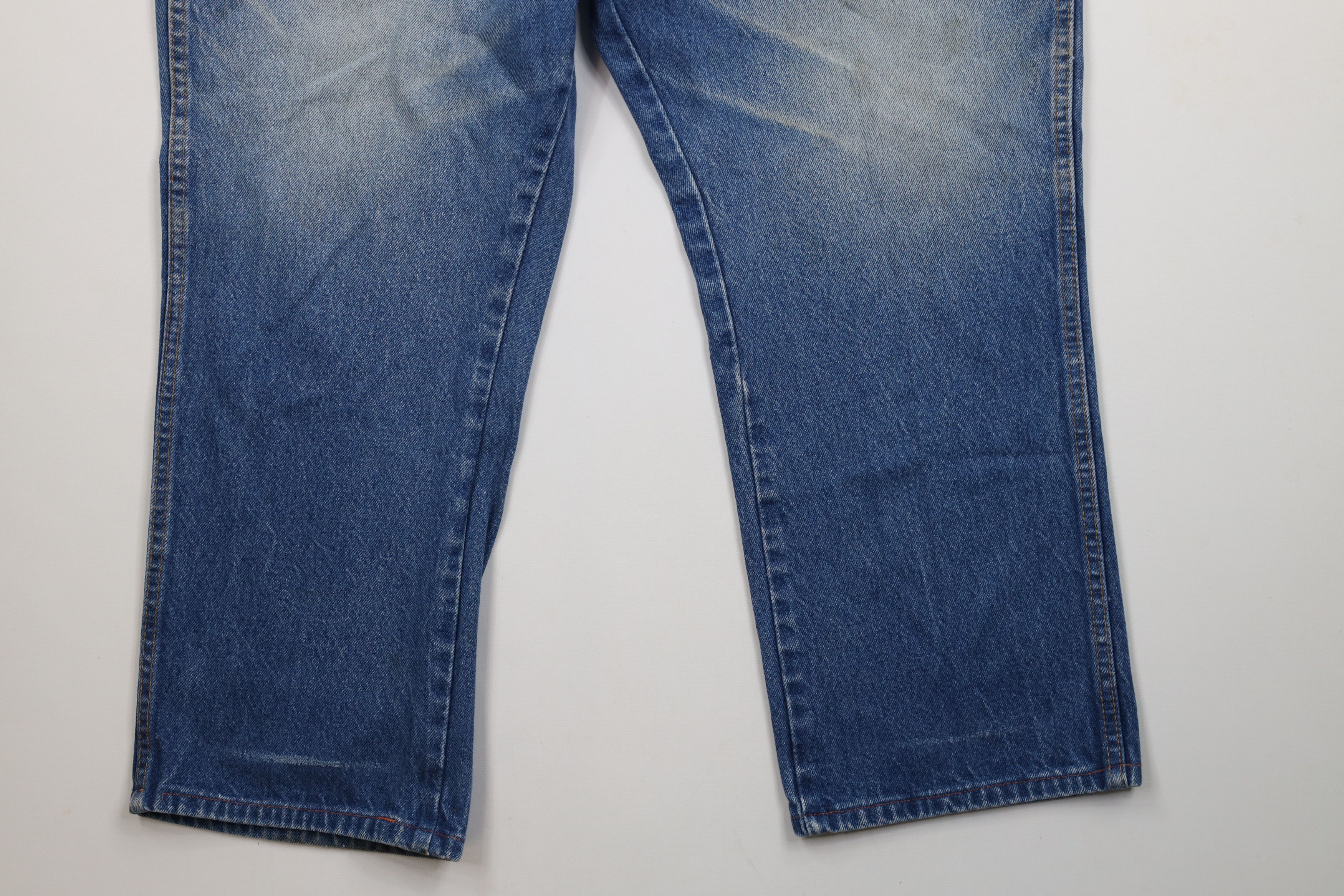 Dickies × Vintage Vintage Dickies Spell Out Wide Leg Denim Jeans Blue Cotton Size US 44 / EU 60 - 4 Thumbnail