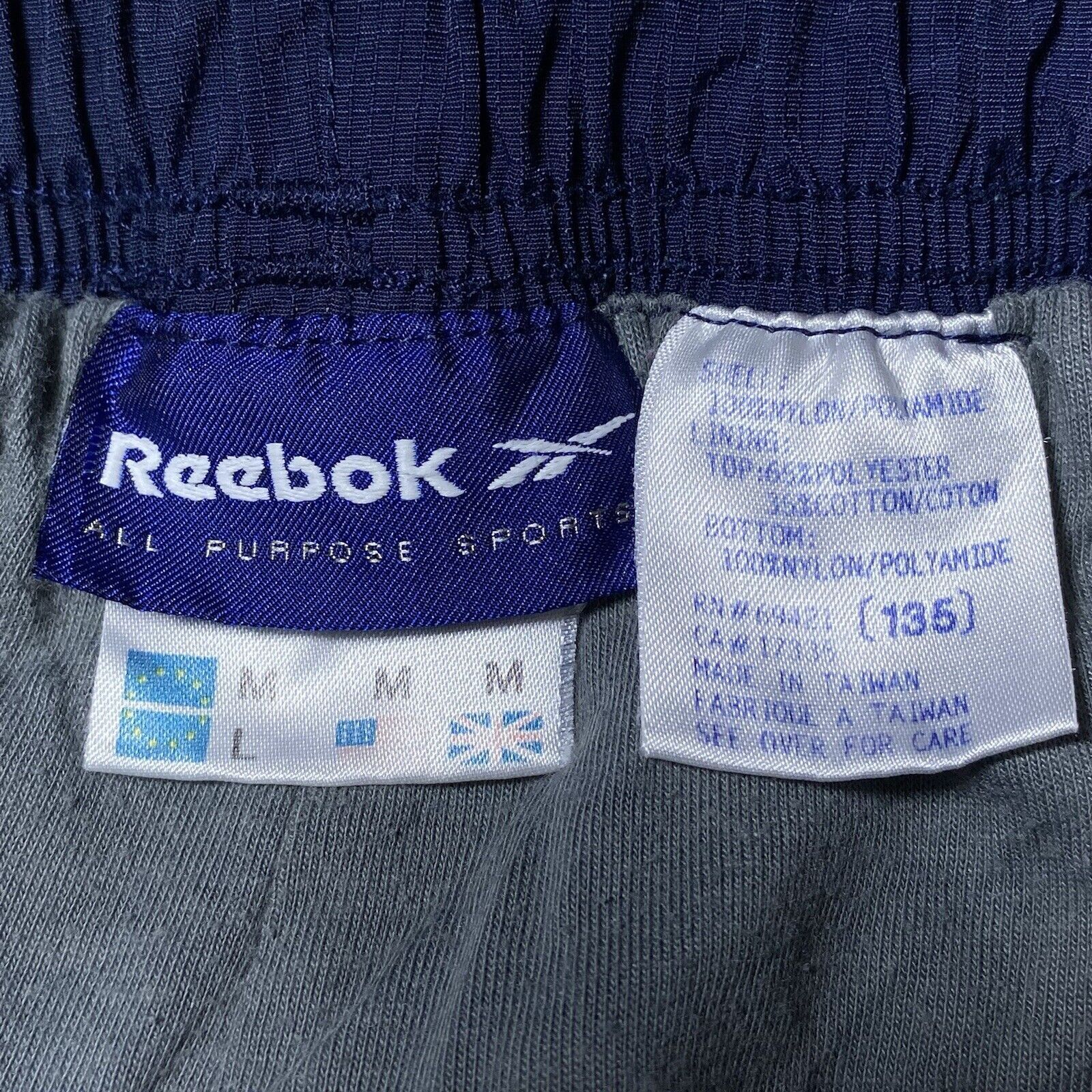 Reebok Vintage Reebok Medium Windbreaker Blue Track Pants Pants Size US 32 / EU 48 - 10 Thumbnail