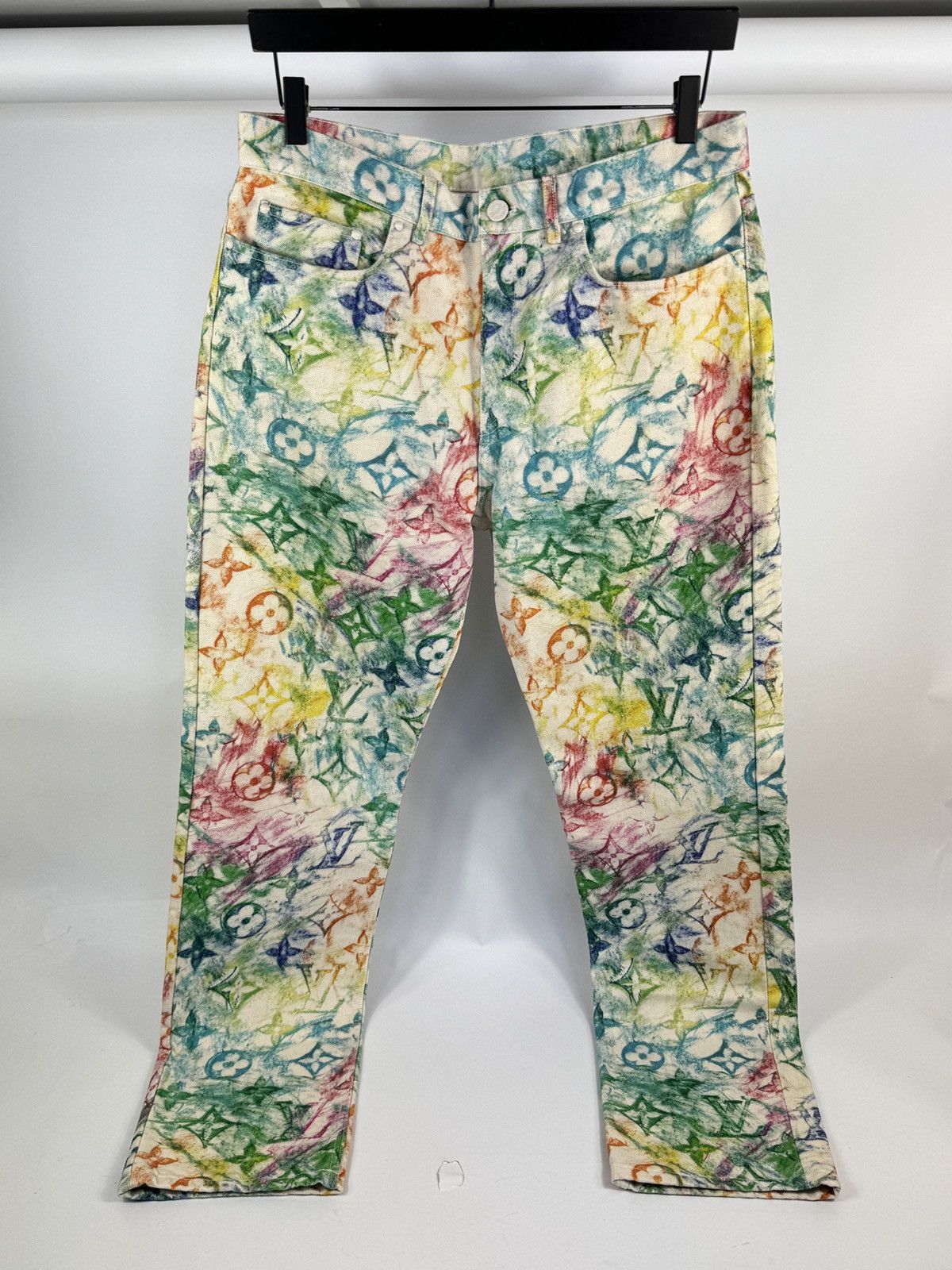 Louis Vuitton Louis Vuitton Crayon Monogram Denim Jeans Size US 34 / EU 50 - 1 Thumbnail