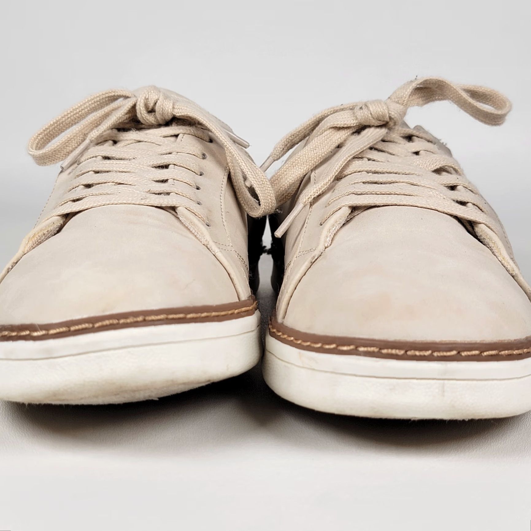 Nautica VINTAGE NAUTICA NAUTIC TURVO Sneaker Men Athletic Leather Rubber Beige Taupe 11 US 10.5 UK 44 EU Casual Activewear Size US 11 / EU 44 - 3 Thumbnail