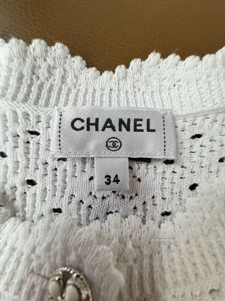Chanel Chanel 24P early spring preview white hollow lace hollow k Size XXS / US 00 / IT 34 - 5 Thumbnail