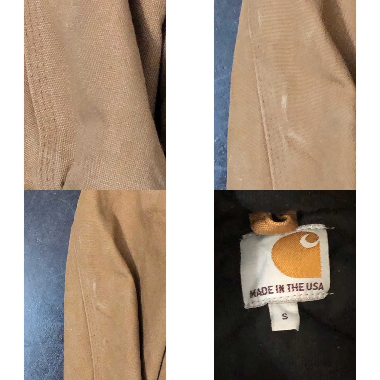 Carhartt VINTAGE Carhartt J140 Hooded Jacket Mens Small Brown Lined Work Coat USA 90s Size US S / EU 44-46 / 1 - 8 Thumbnail