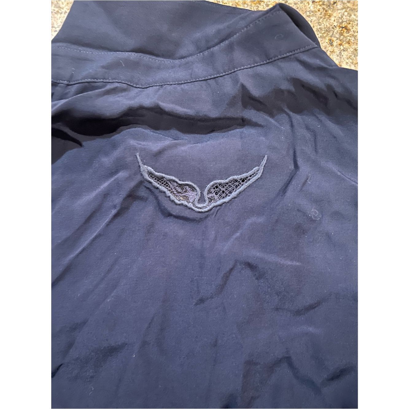 Zadig & Voltaire Zadig & Voltaire Thely Soft Shirt Navy NWT Sz S 100% Viscos Size S / US 4 / IT 40 - 7 Thumbnail