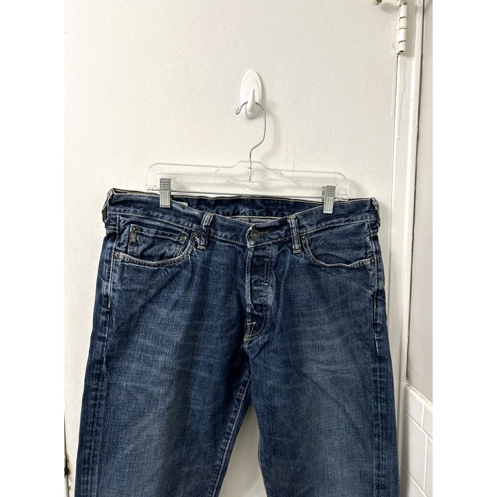 Abercrombie & Fitch VTG Abercrombie & Fitch Kilburn Boot Jeans Mens 34x34 Denim Blue 5-Pocket Bootcut Logo Size US 34 / EU 50 - 2 Thumbnail