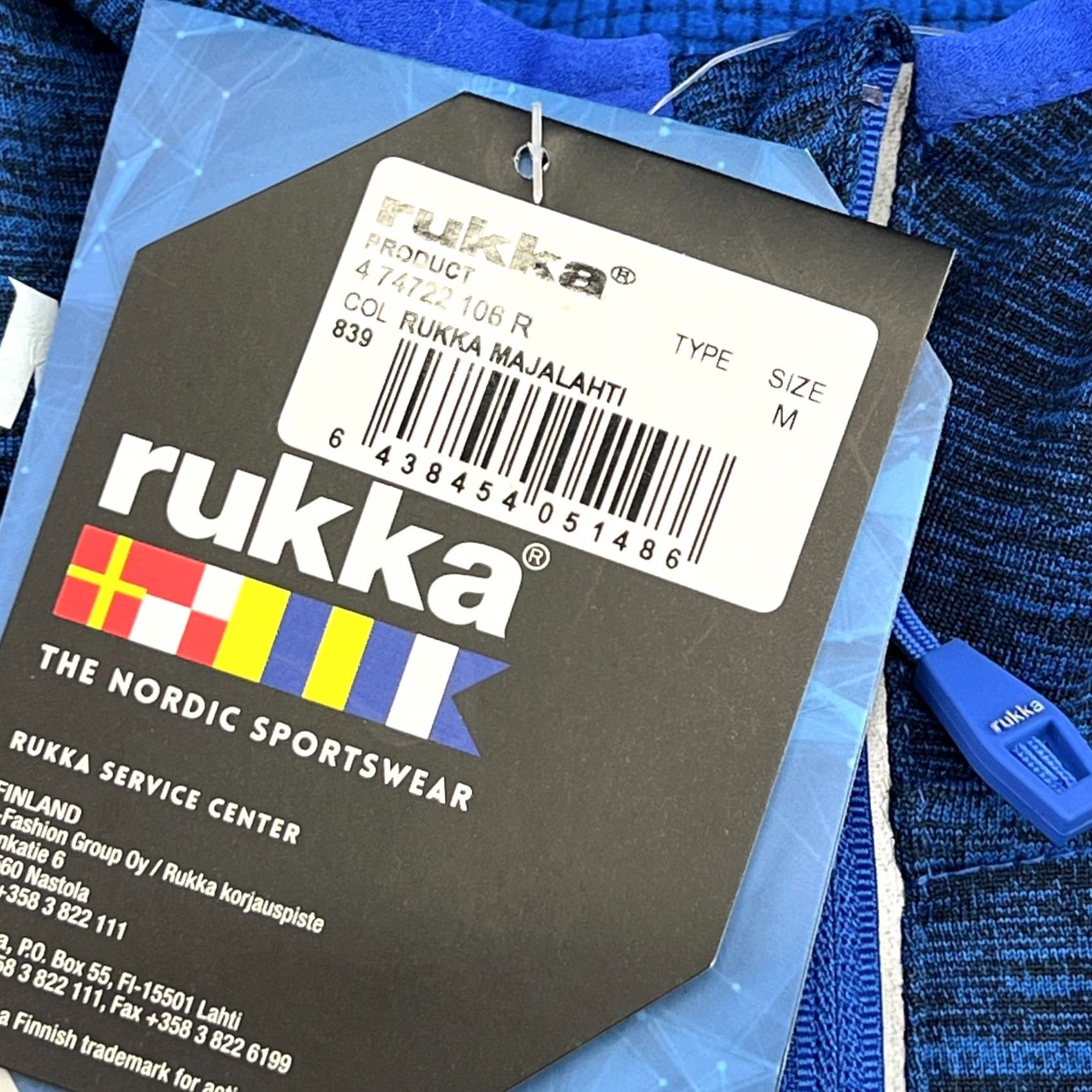 Layer 8 RUKKA Norway Team Mens Ski Top 1/4 Zip Base Layer Blue Hoodie Flag Hoodie Size US M / EU 48-50 / 2 - 5 Thumbnail