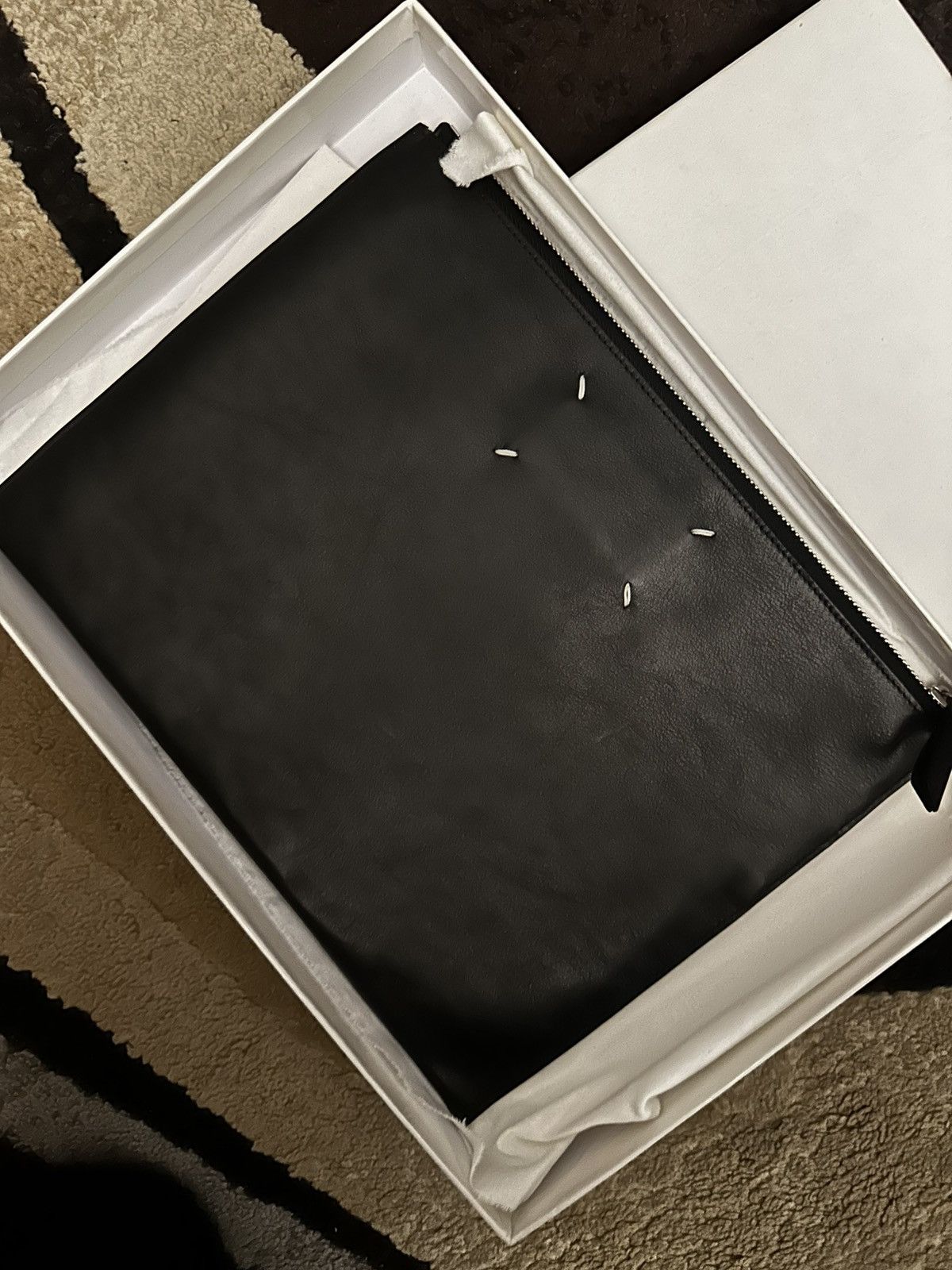 Maison Margiela Maison Martin Margiela Black Paint Splattered Clutch Bag Size ONE SIZE - 3 Thumbnail