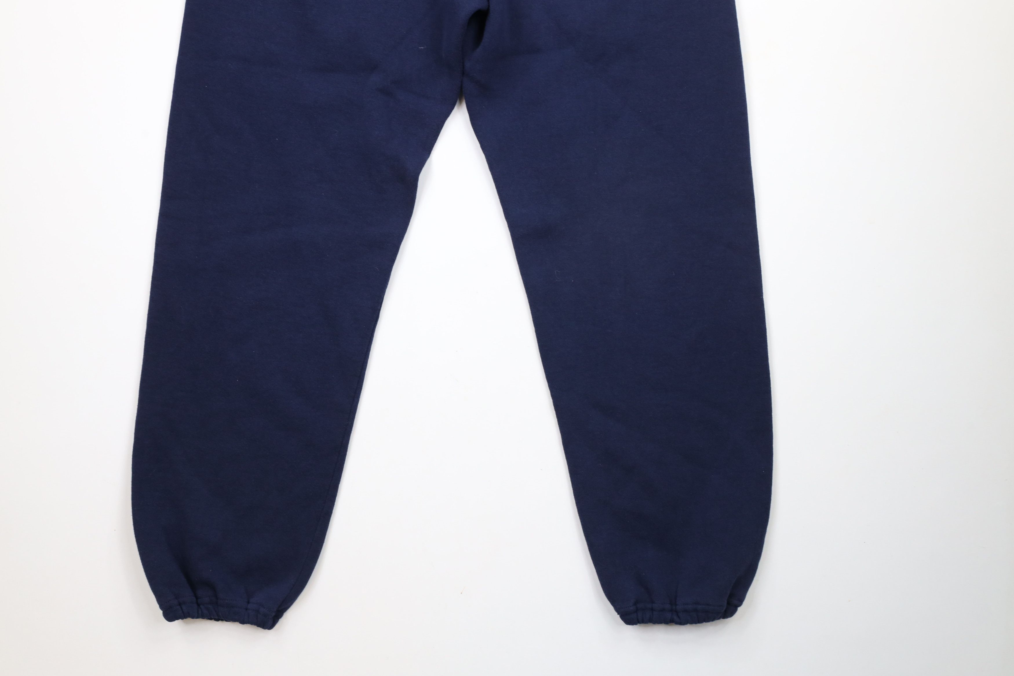 Russell Athletic × Vintage Vintage 90s Russell Athletic Blank Sweatpants Joggers Blue Size US 36 / EU 52 - 11 Thumbnail