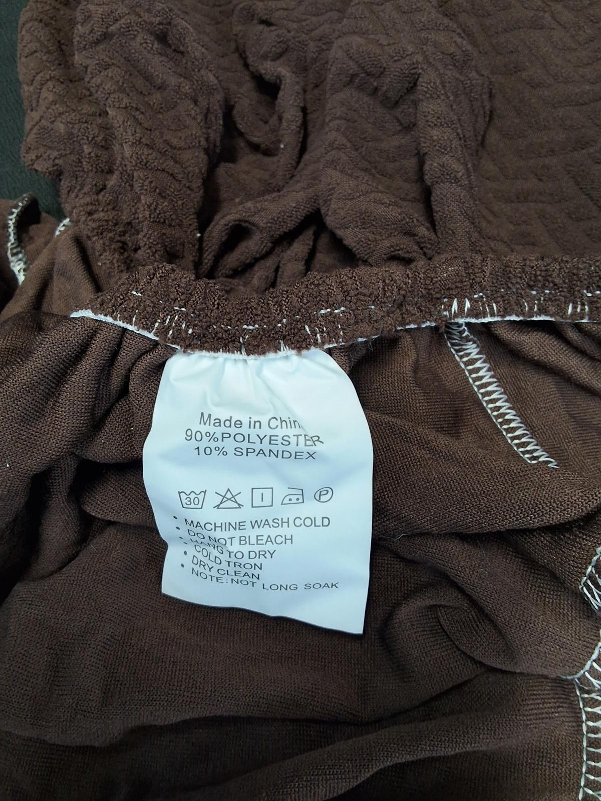 Other Comfy Brown Chair Cover 4 Pack- Make Your Chairs Smile! Size ONE SIZE - 3 Thumbnail