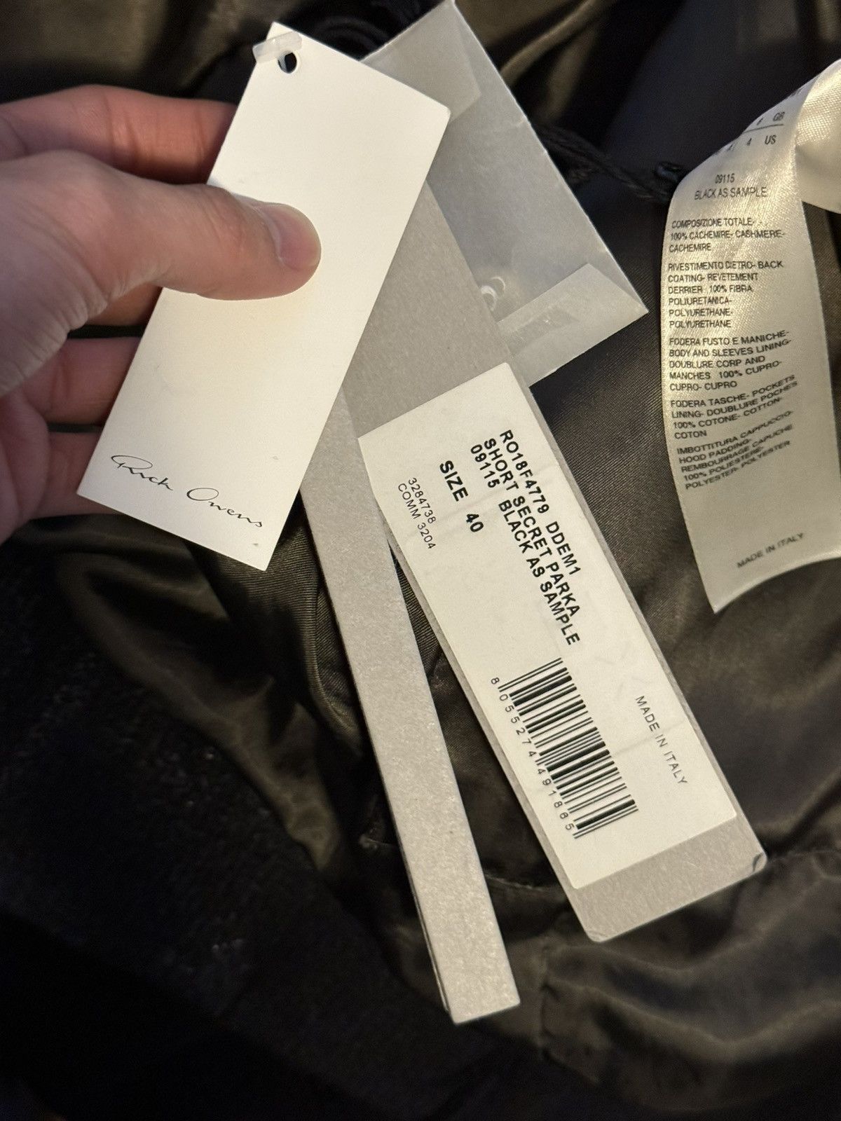 Rick Owens Rick owens AW16 short secret parka new with tags Size US M / EU 48-50 / 2 - 8 Thumbnail