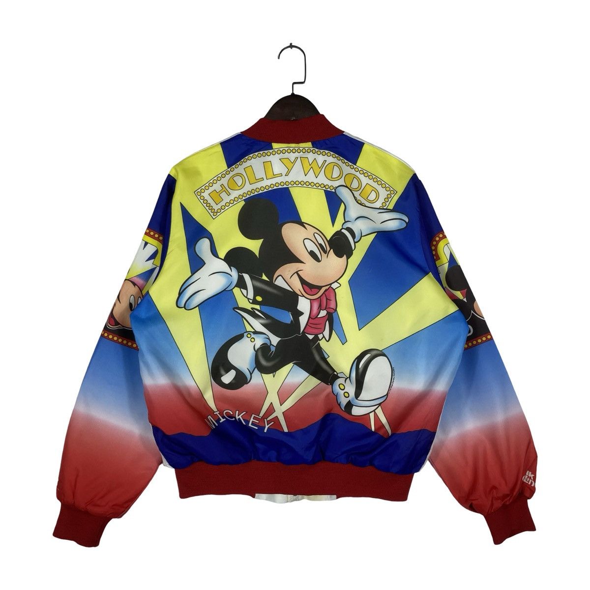 Mickey Mouse Vintage 90s Mickey Mouse Hollywood Satin Bomber Jacket Size M / US 6-8 / IT 42-44 - 1 Thumbnail