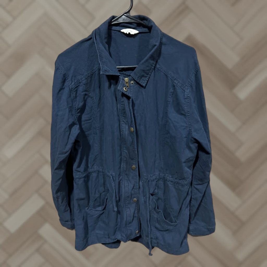 Abercrombie & Fitch Abercrombie & Fitch Women’s Blue Large Jacket Sweater Viscose Cotton Knit Full Zip Casual Outdoor Winter L Womens Size L / US 10 / IT 46 - 1 Thumbnail