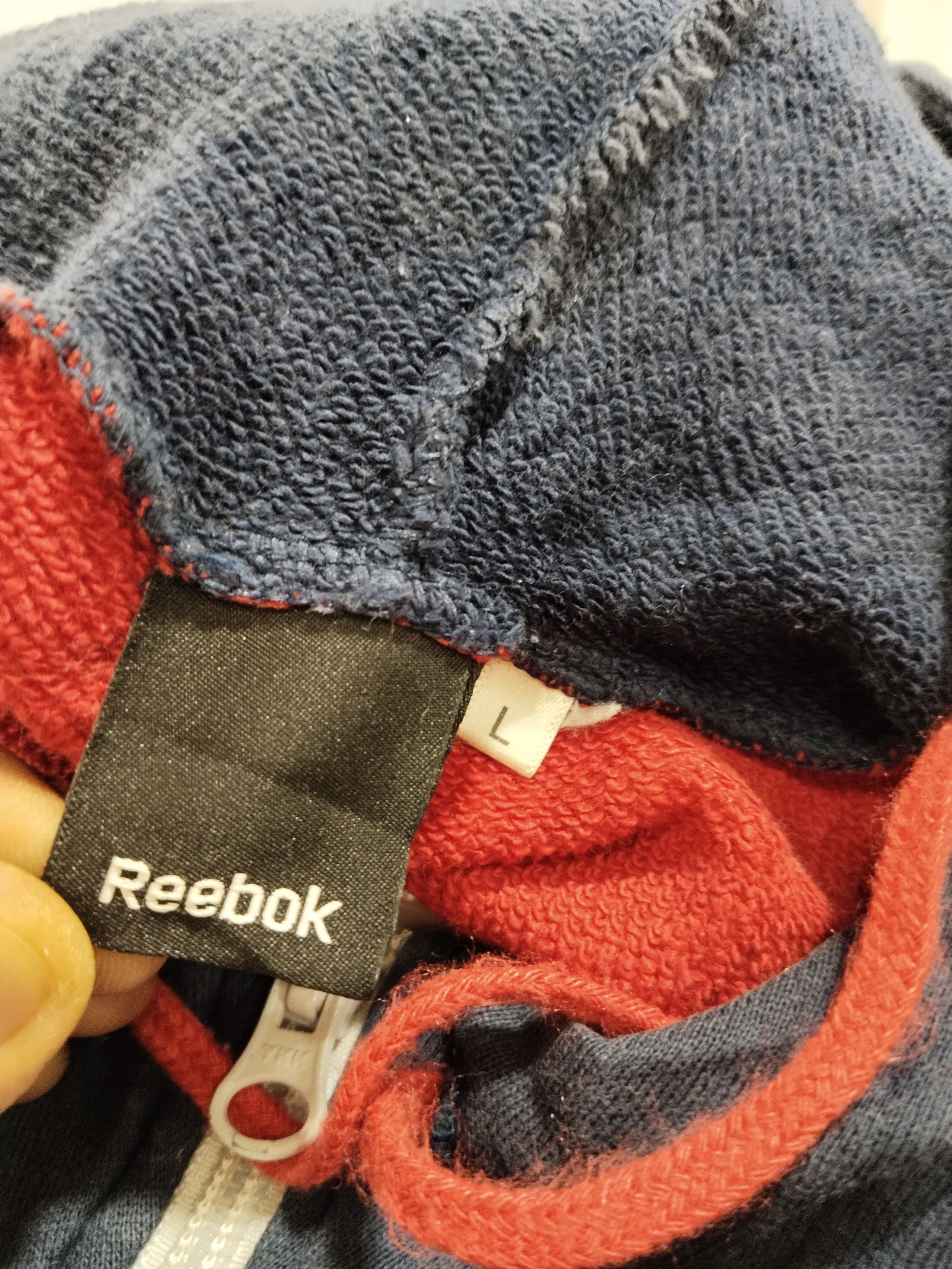 Reebok Reebok Big Logo Zipper Hoodie Sweater Size US L / EU 52-54 / 3 - 5 Thumbnail