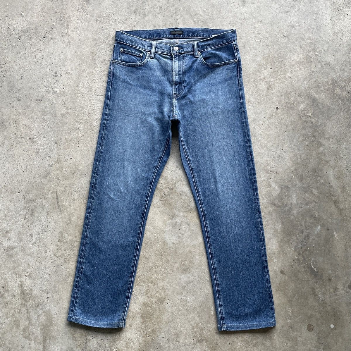 Japanese Brand Vintage Faded Japanese Brand Denim Jeans Pants W33x27.5 Size US 33 - 1 Thumbnail