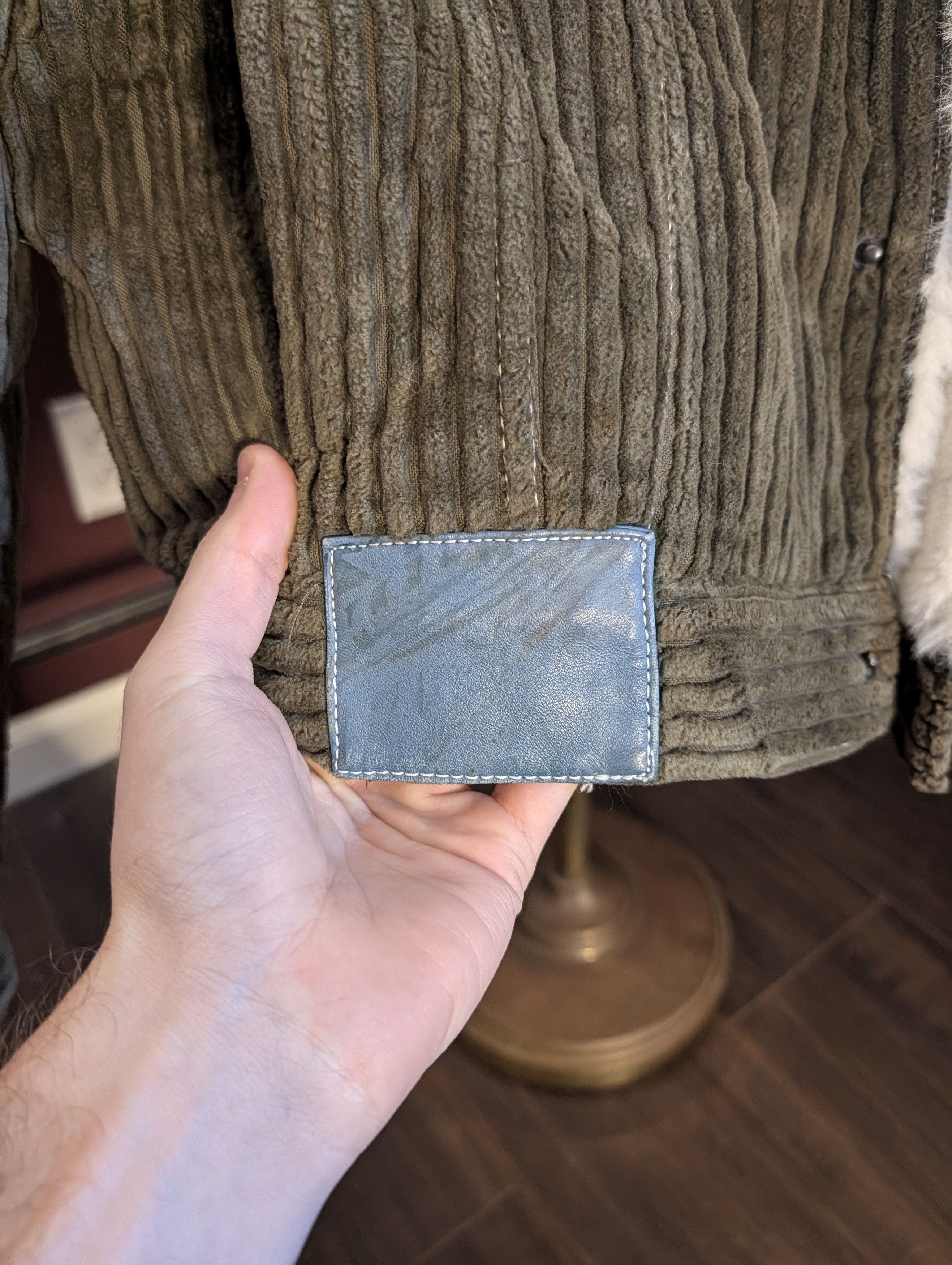 Pyer Moss Runway green corduroy fur lined trucker jacket Fall 2018 Size US S / EU 44-46 / 1 - 8 Thumbnail