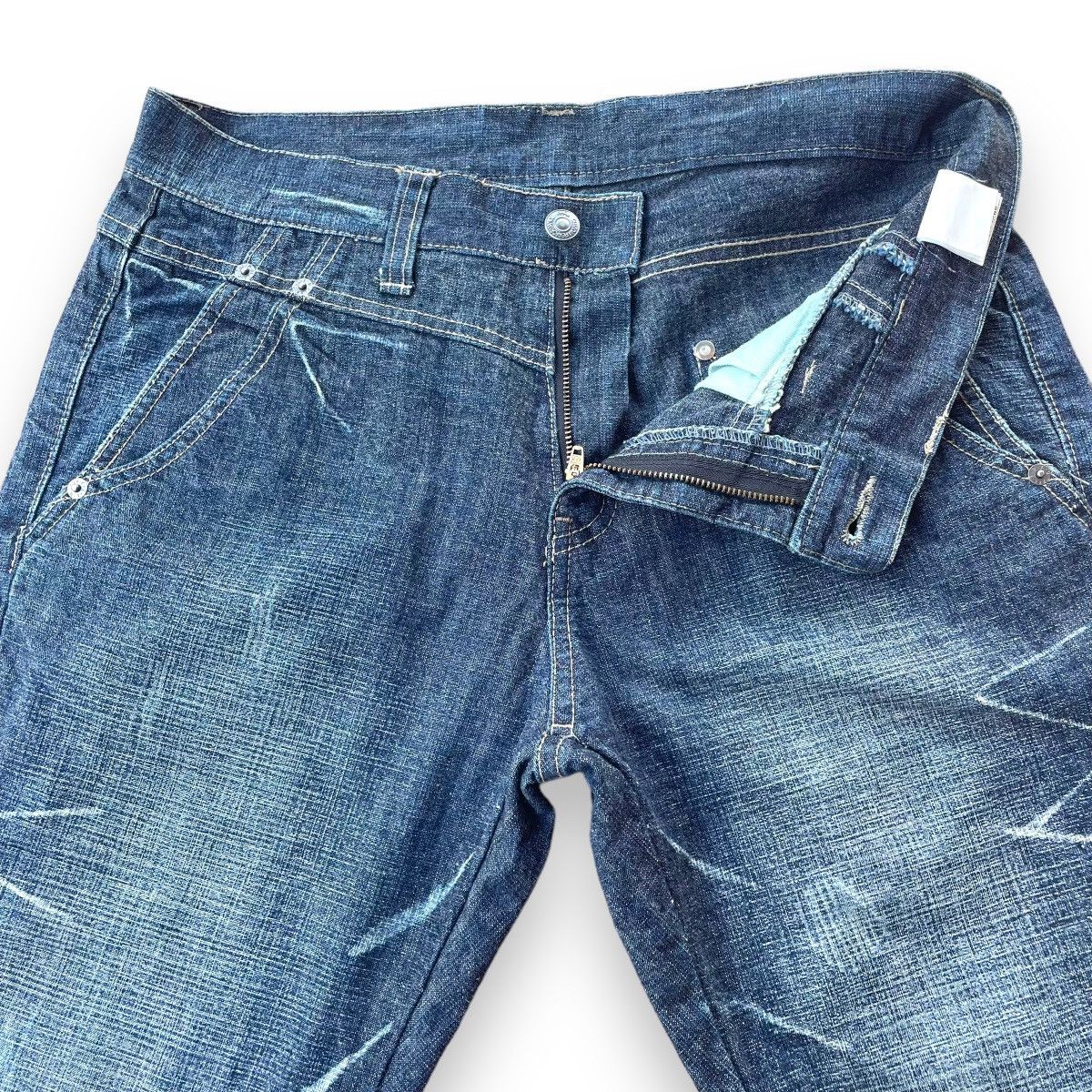 If Six Was Nine × Le Grande Bleu (L.G.B.) × PPFM 🇯🇵 PPFM DOUBLE POCKET STONE WASHED DENIM PANTS Size US 32 / EU 48 - 7 Thumbnail