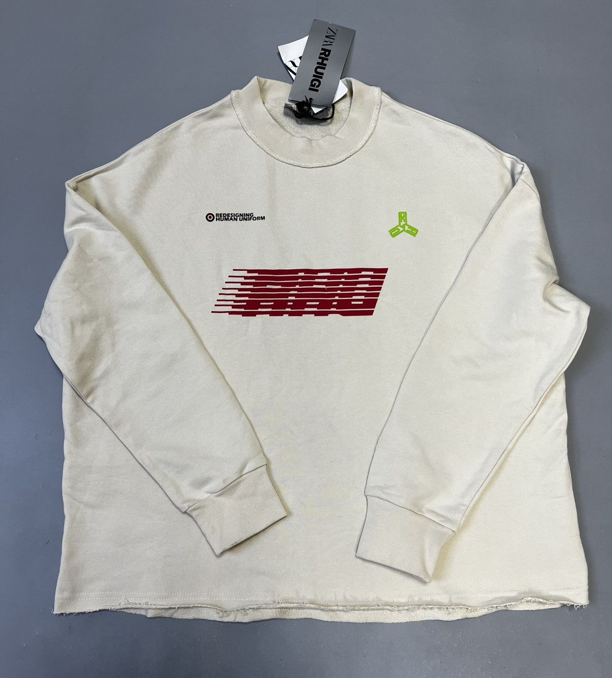 Rhude × Zara Rhude Beige Sweatshirt Rhuigi x Zara y2k logo NWT new tags Size US S / EU 44-46 / 1 - 1 Thumbnail