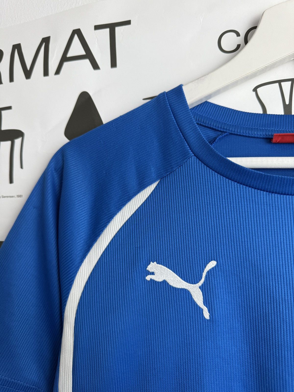Puma Vintage y2k Puma italy blockcore style football jersey S rare Size US S / EU 44-46 / 1 - 5 Thumbnail