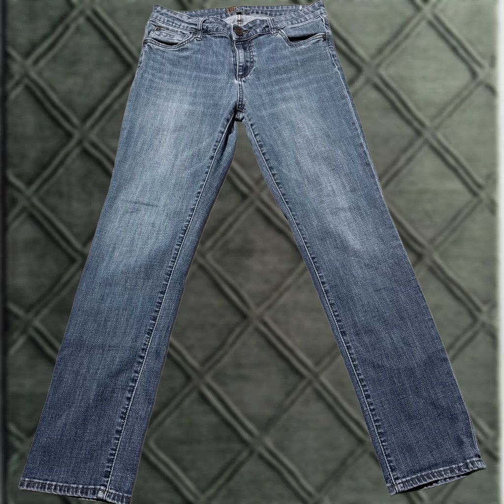 Vintage Kut from the Kloth Jeans Women's Blue Denim Low Rise Straight Fit Zip Fly - 8 Size 30" / US 8 / IT 44 - 1 Thumbnail