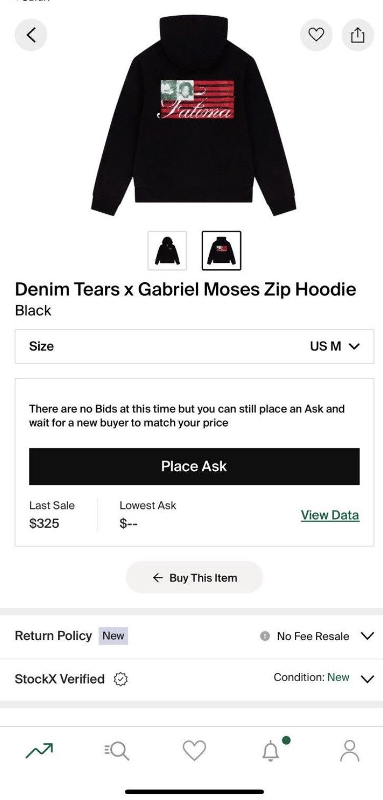 DENIM TEARS Denim Tears x Gabriel Moses Zip Hoodie Size US M / EU 48-50 / 2 - 2 Thumbnail