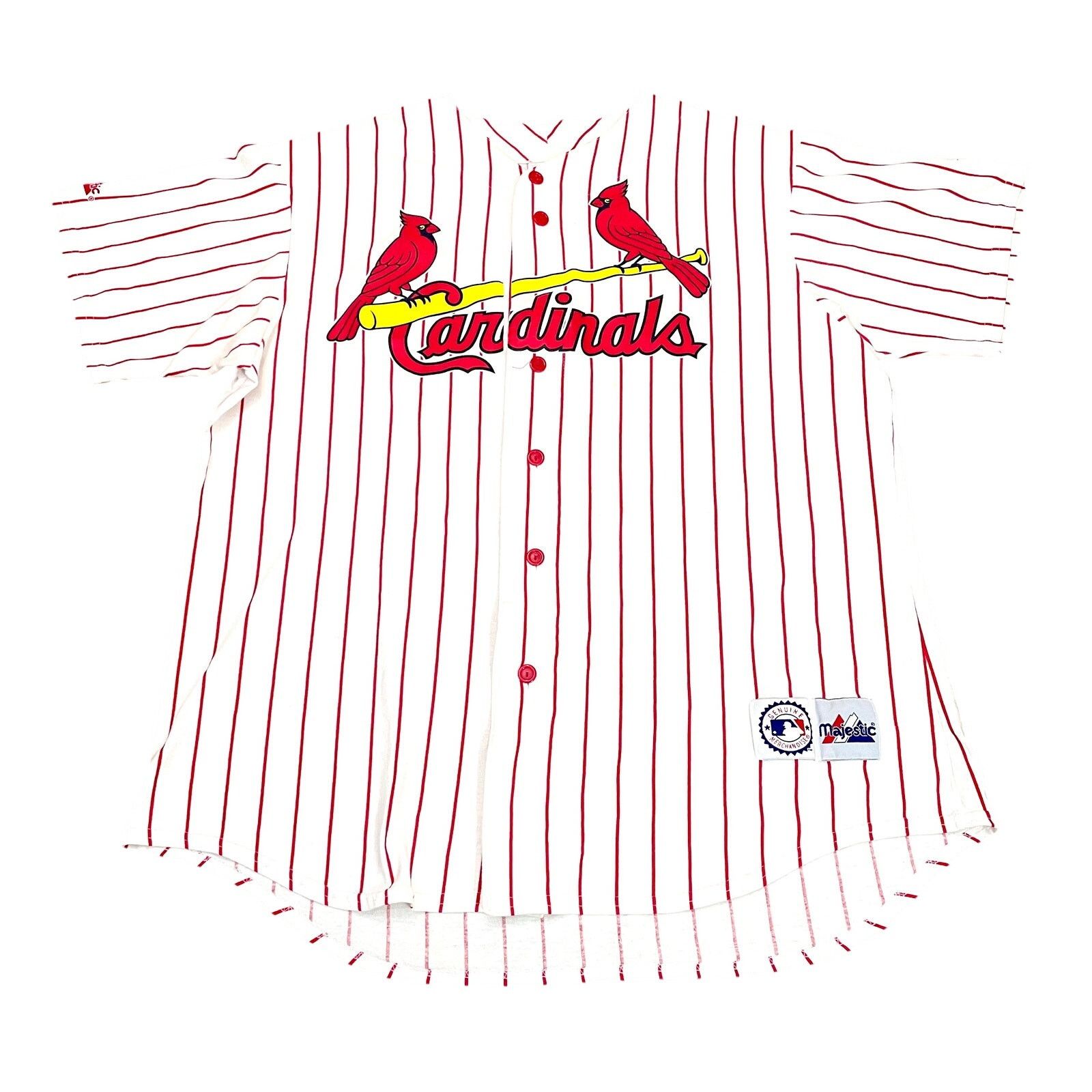 Majestic Cardinals McGwire Majestic MLB Pinstripe Jersey - Size XL Size US XL / EU 56 / 4 - 11 Thumbnail