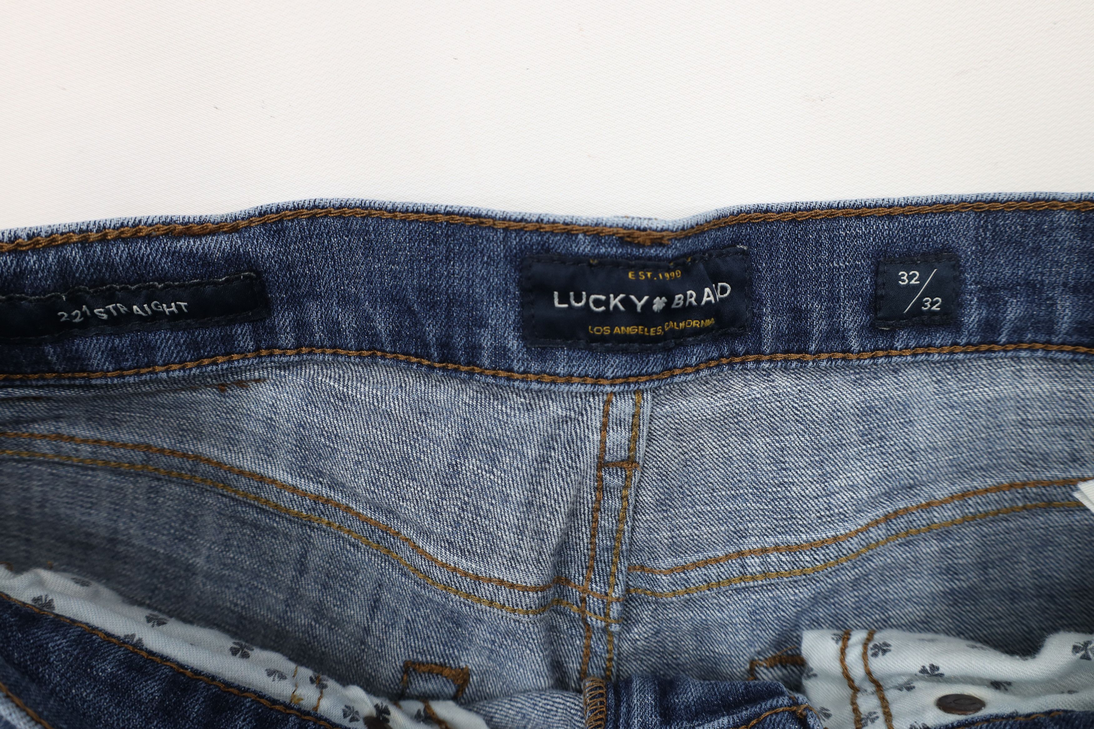 Lucky Brand × Vintage Vintage Y2K Lucky Brand Jeans Straight Leg Denim Jeans Blue Size US 32 / EU 48 - 9 Thumbnail