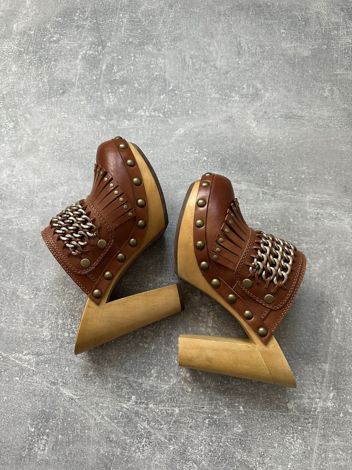 ASH × Hysteric Glamour × Japanese Brand Leather mules & clogs Ash Brown Y2K style Size US 7 / IT 37 - 2 Thumbnail