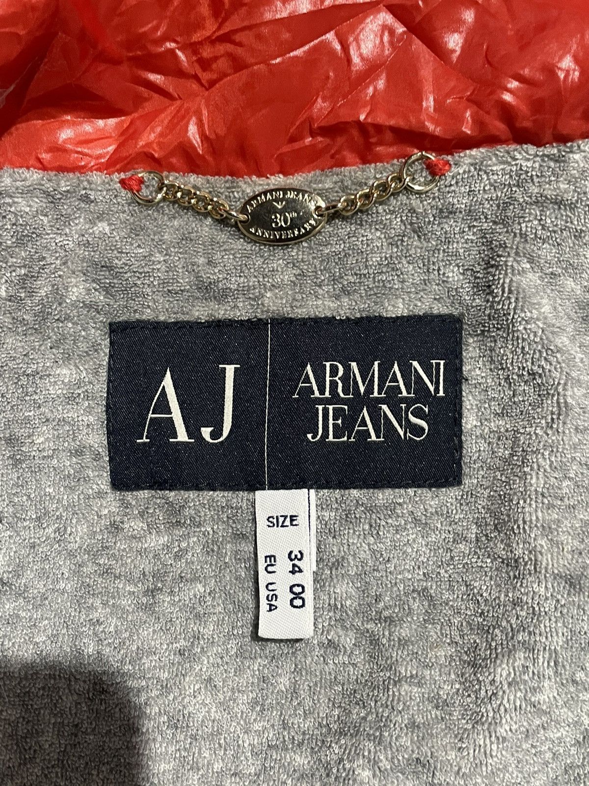 Armani Jeans Aniversary 30th Nylon Double Zipper Jacket