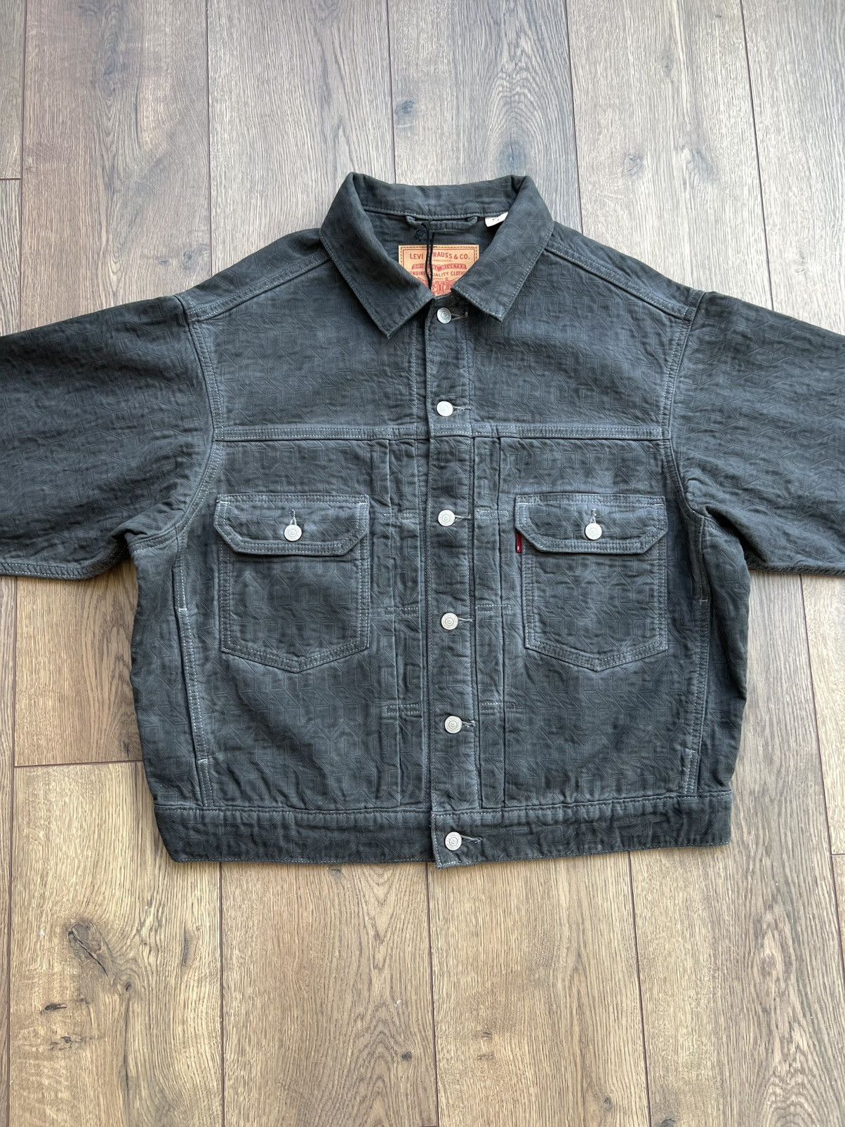 Stussy x Levi's Jacquard Trucker Jacket Black Medium
