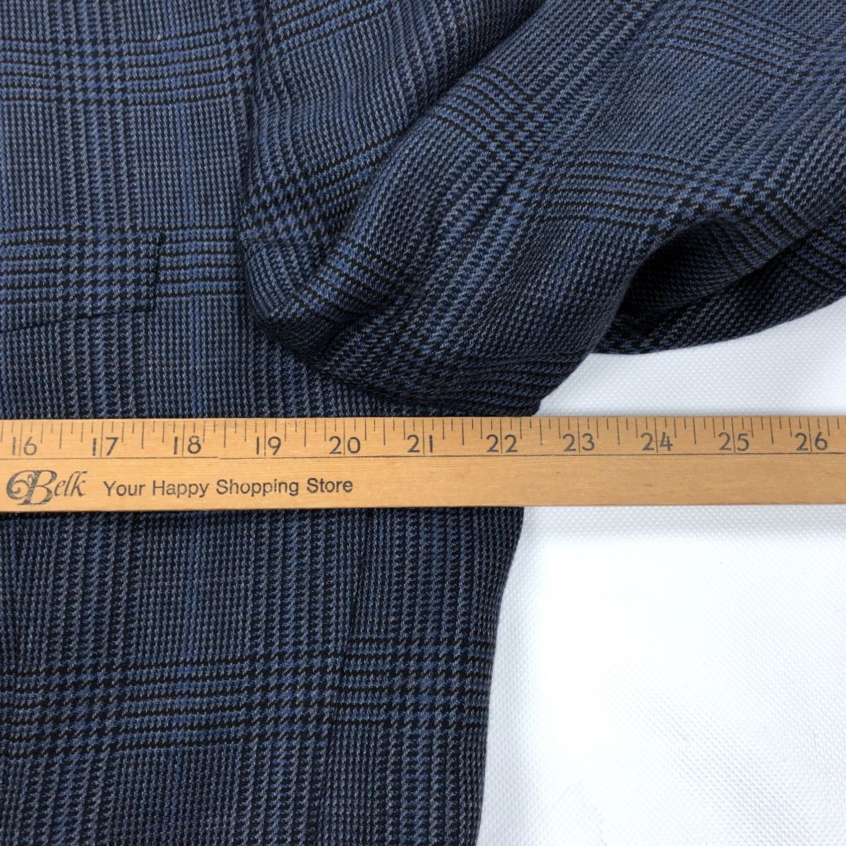 Ralph Lauren Ralph Lauren Men's 42L Blue Glen Check Plaid Wool Sport Coat Blazer Jacket Size 42R - 5 Thumbnail
