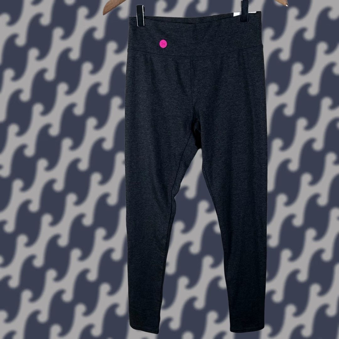 Vintage NWT Aerie Chill Play Move Leggings Womens Medium Dark Heather Gray Cotton Blend Size 32" / US 10 / IT 46 - 1 Thumbnail