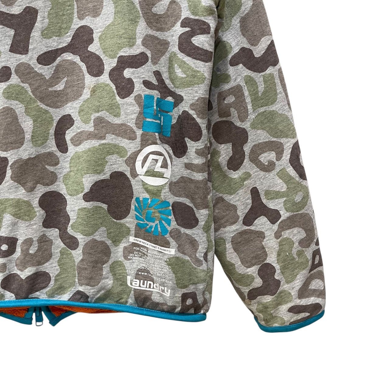 Japanese Brand Vintage Laundry Camouflage Full Zipper Hoodie Jacket Size US M / EU 48-50 / 2 - 10 Thumbnail