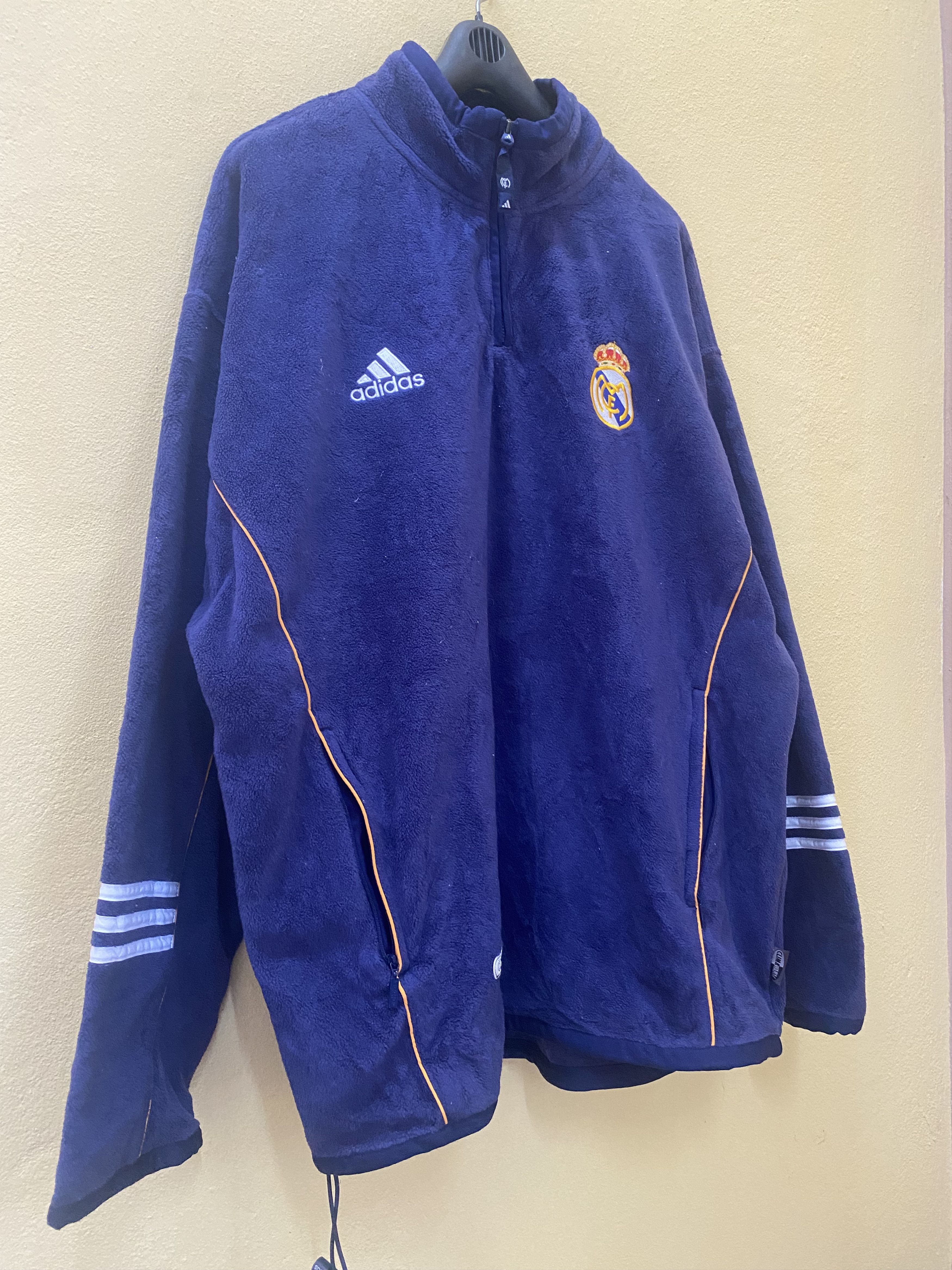 Adidas × Vintage Adidas Real Madrid fleece zipped Size US XL / EU 56 / 4 - 2 Thumbnail