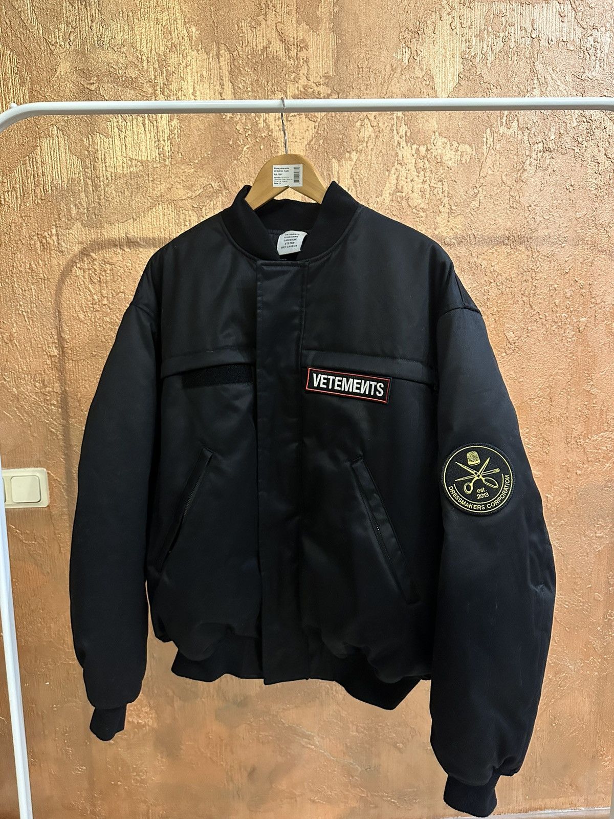 VETEMENTS Police Bomber Jacket フライトジャケット - ジャケット